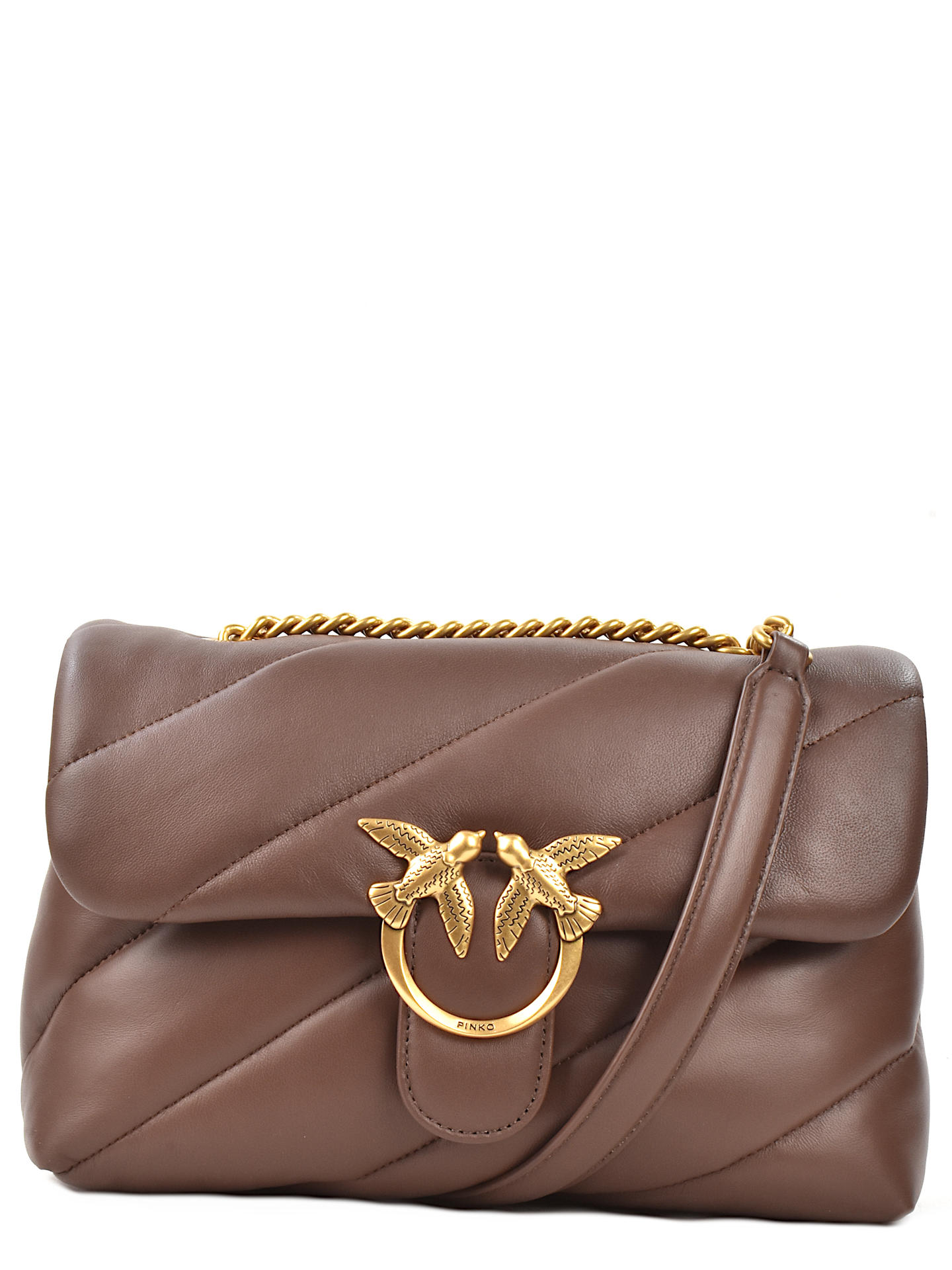 BORSA PINKO 100038A MARRONE