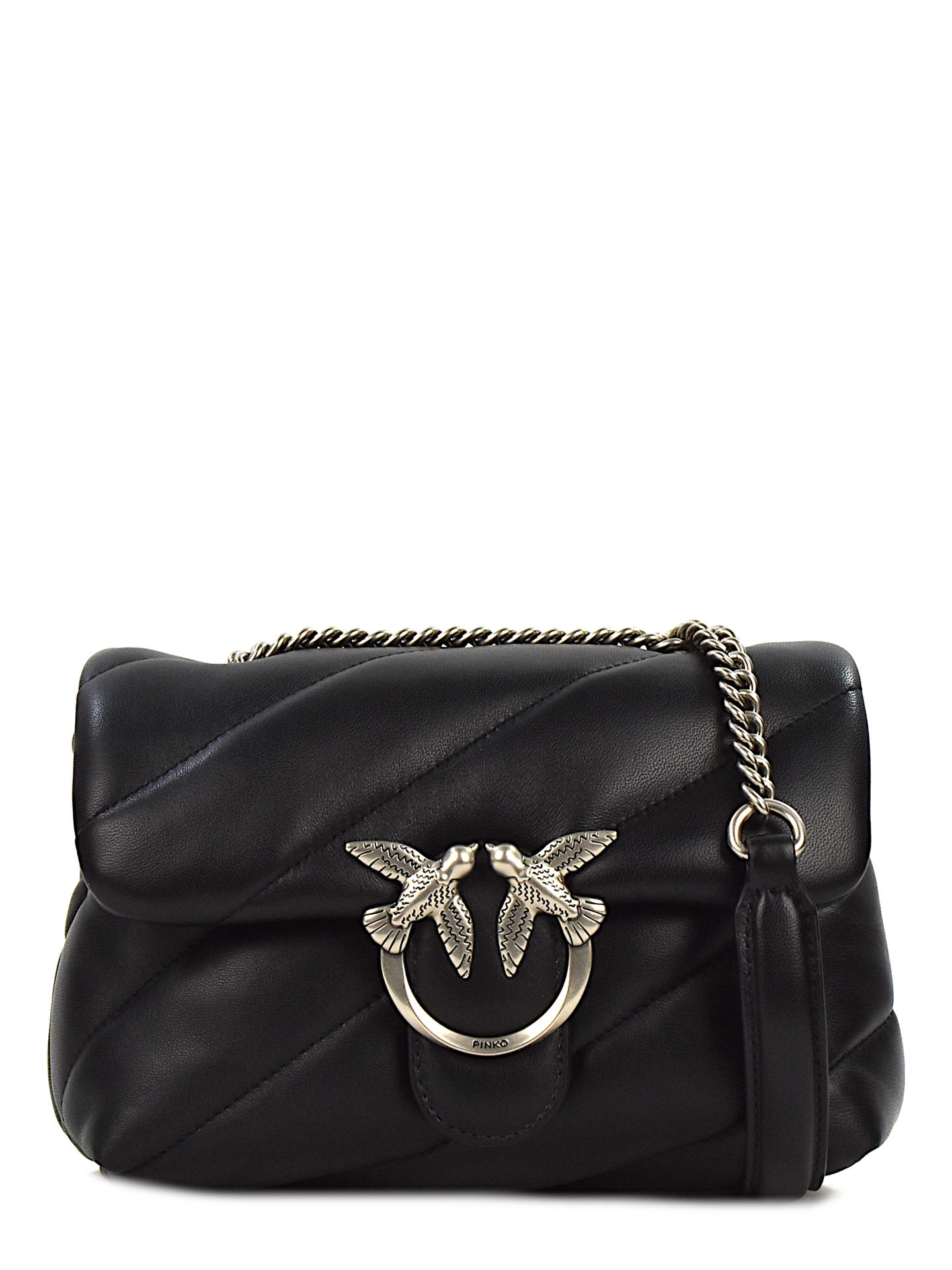 BORSA PINKO 100039A0 NERO/ARGENTO