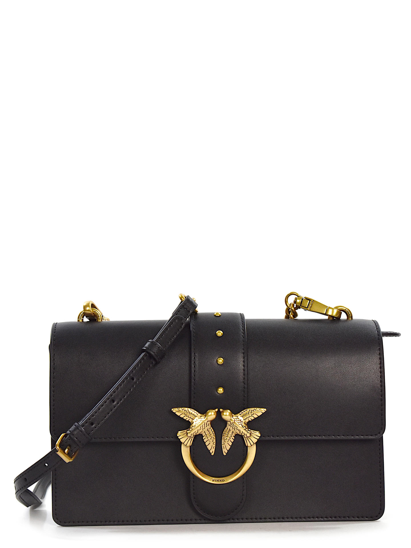 BORSA PINKO 100053A NERO/ORO