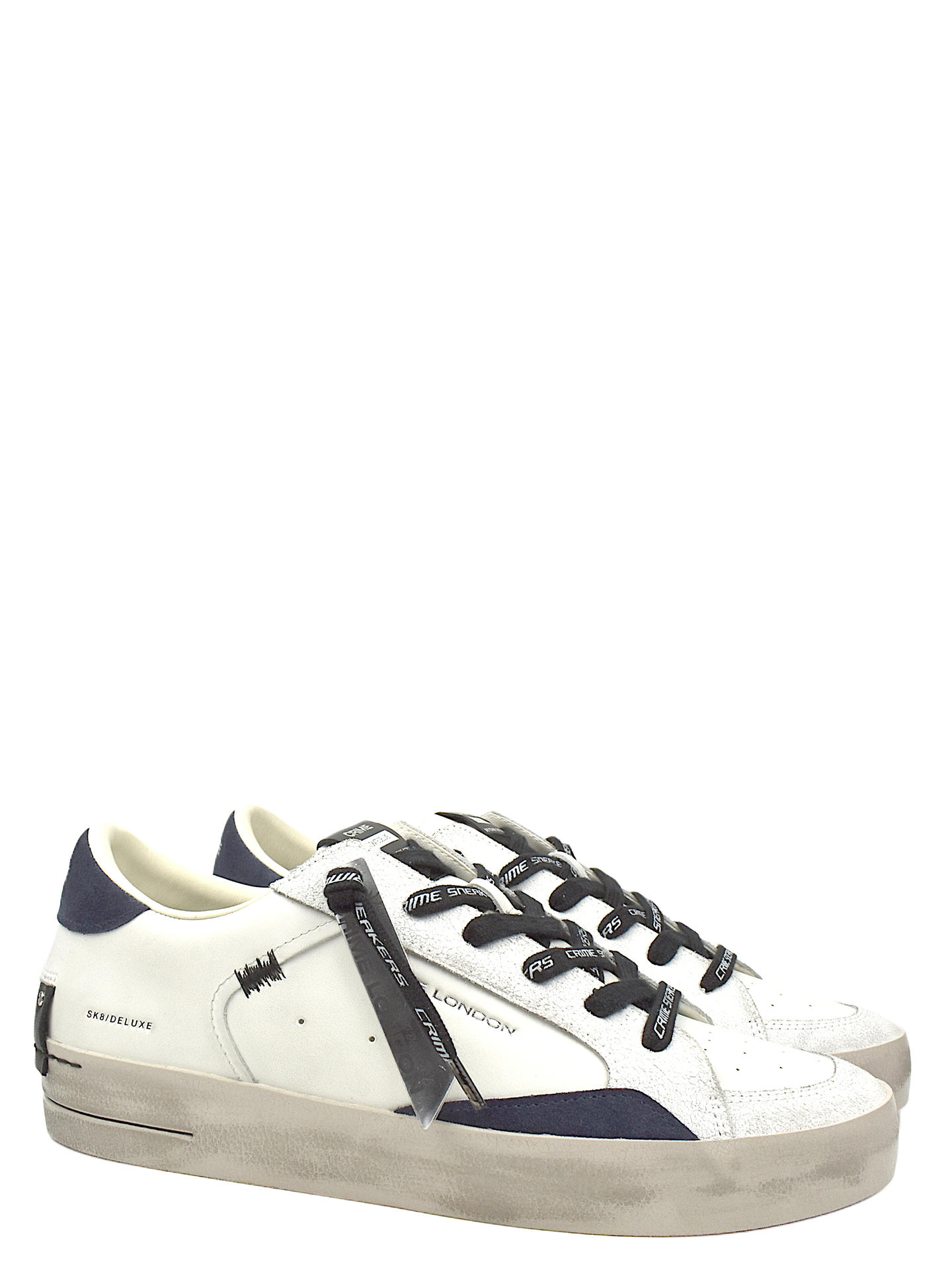 SNEAKERS CRIME LONDON 10102 BIANCO