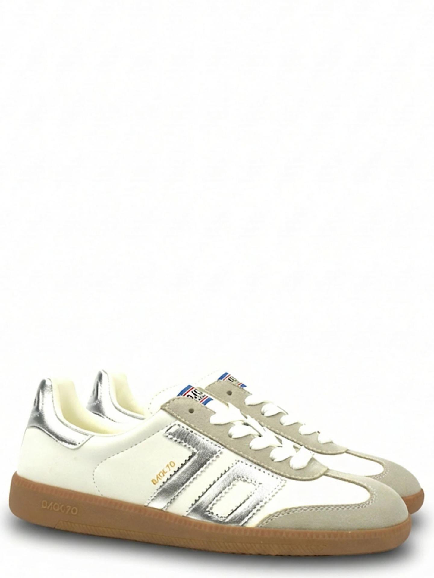 SNEAKERS BACK 70 108005M BIANCO/ARGENTO