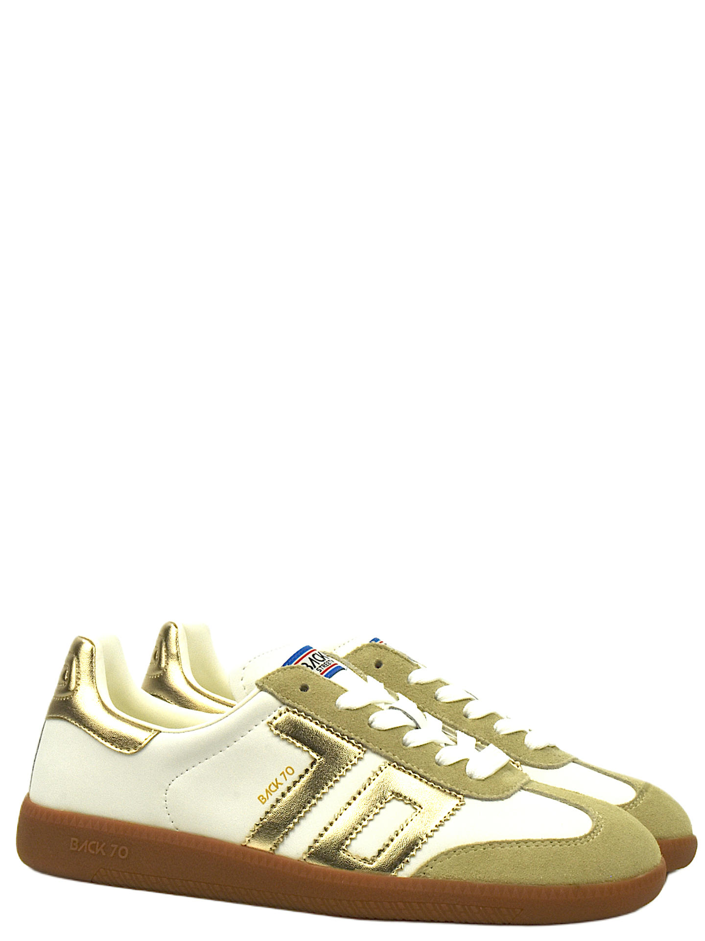 SNEAKERS BACK 70 108005M BIANCO/ORO