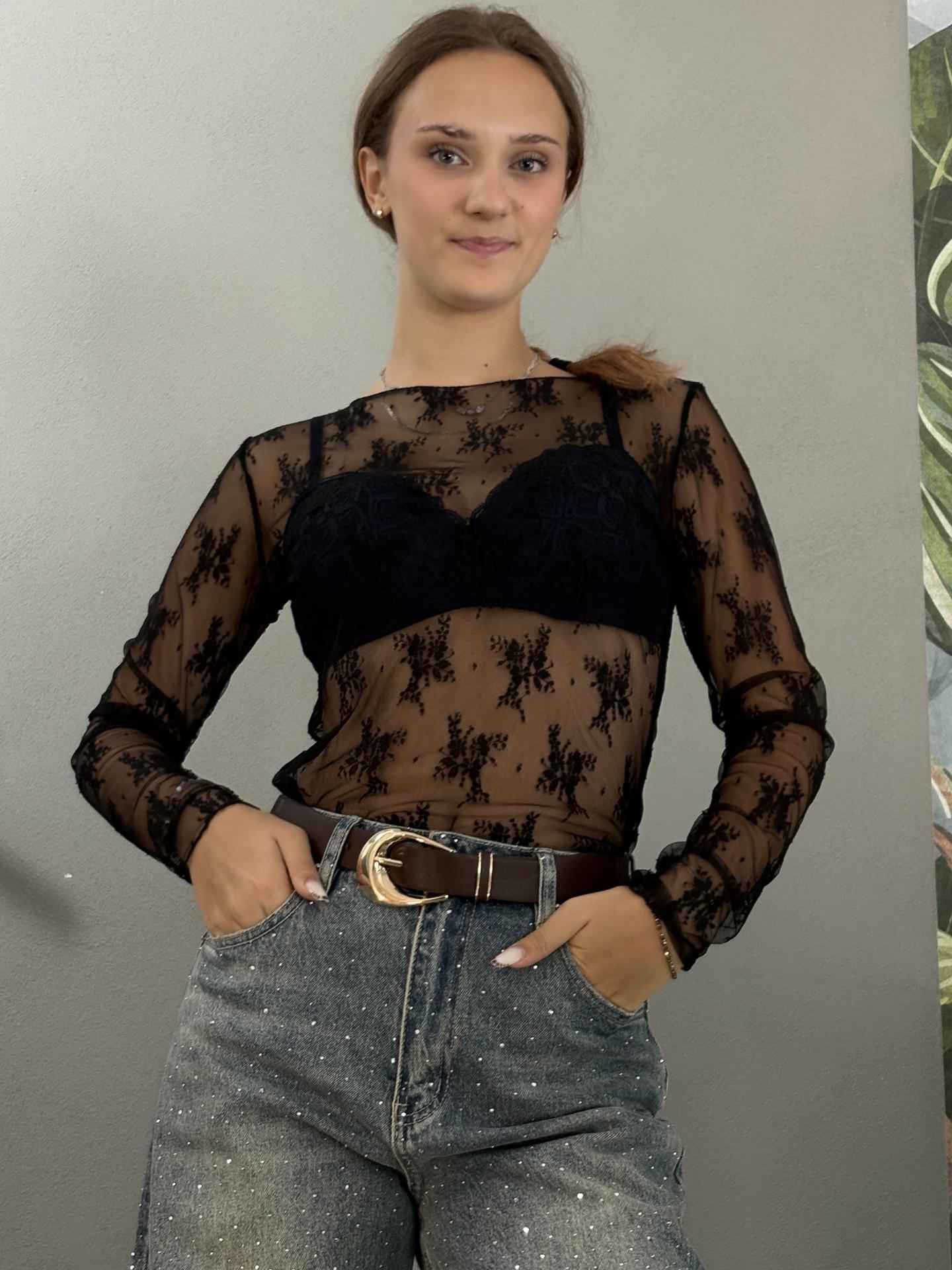 MAGLIA SUSY MIX 10997 NERO