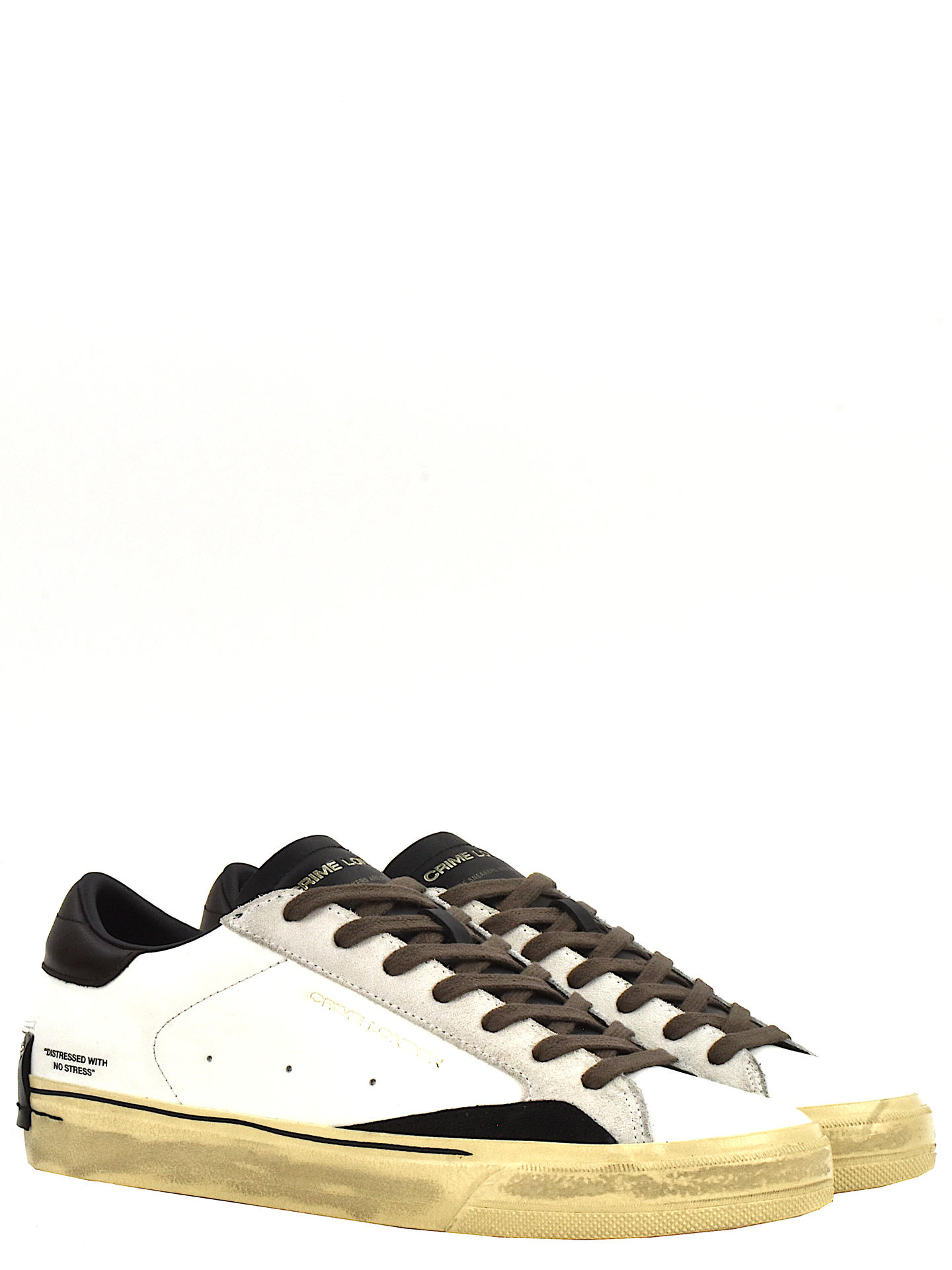 SNEAKERS CRIME LONDON 11075 BIANCO