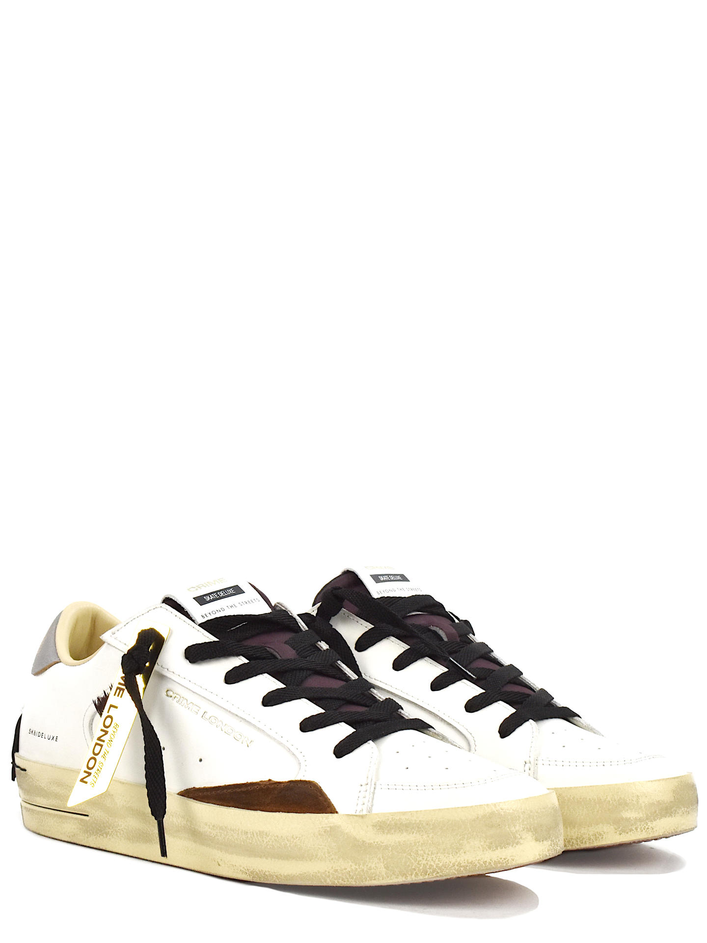 SNEAKERS CRIME LONDON 11104 BIANCO/NERO