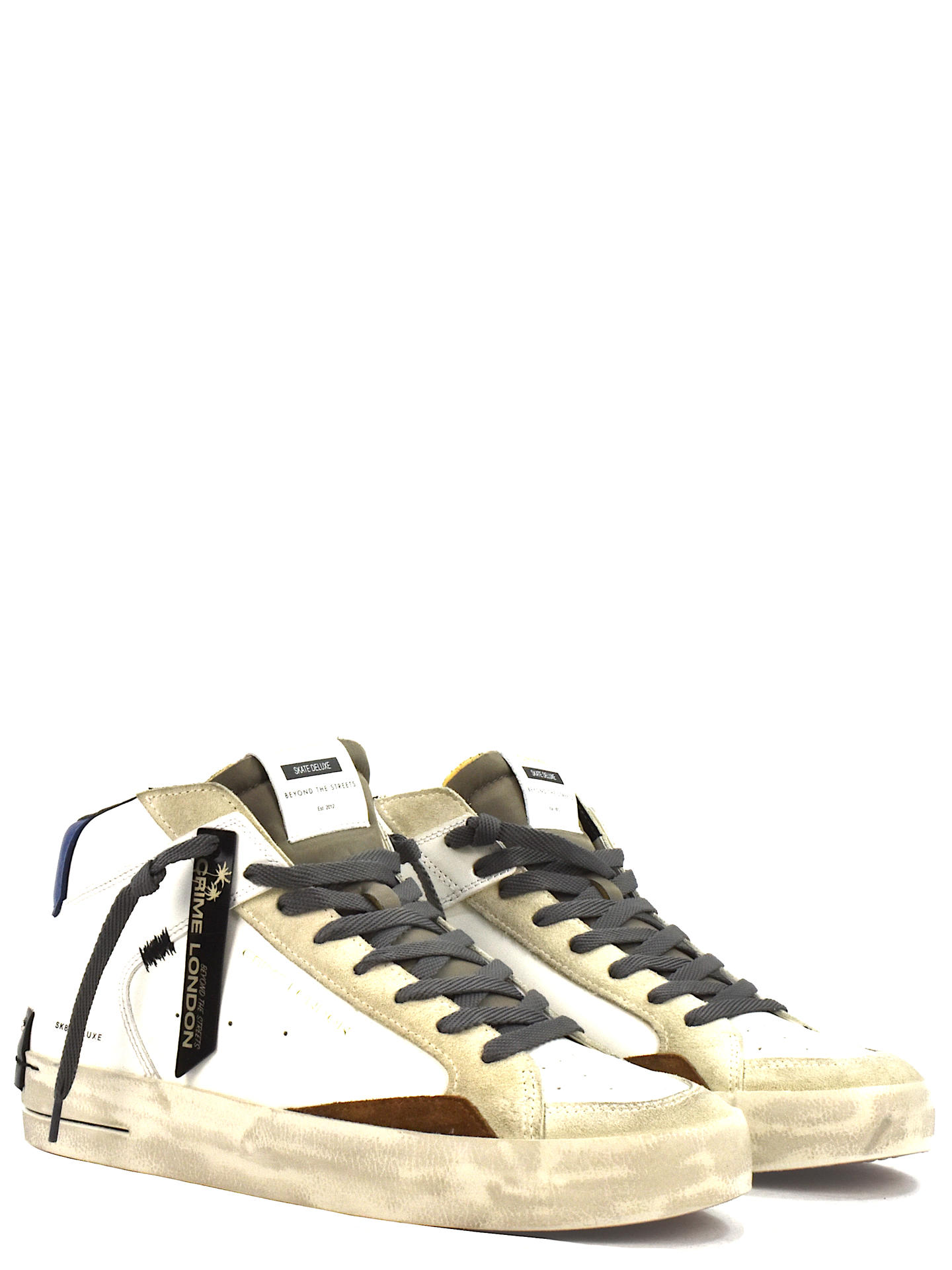 SNEAKERS CRIME LONDON 11151 BIANCO