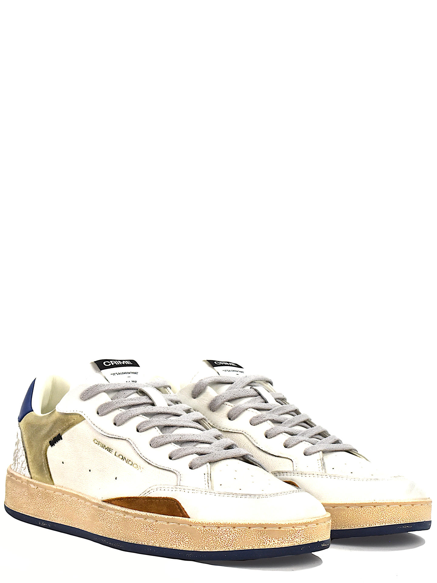 SNEAKERS CRIME LONDON 11201 BIANCO