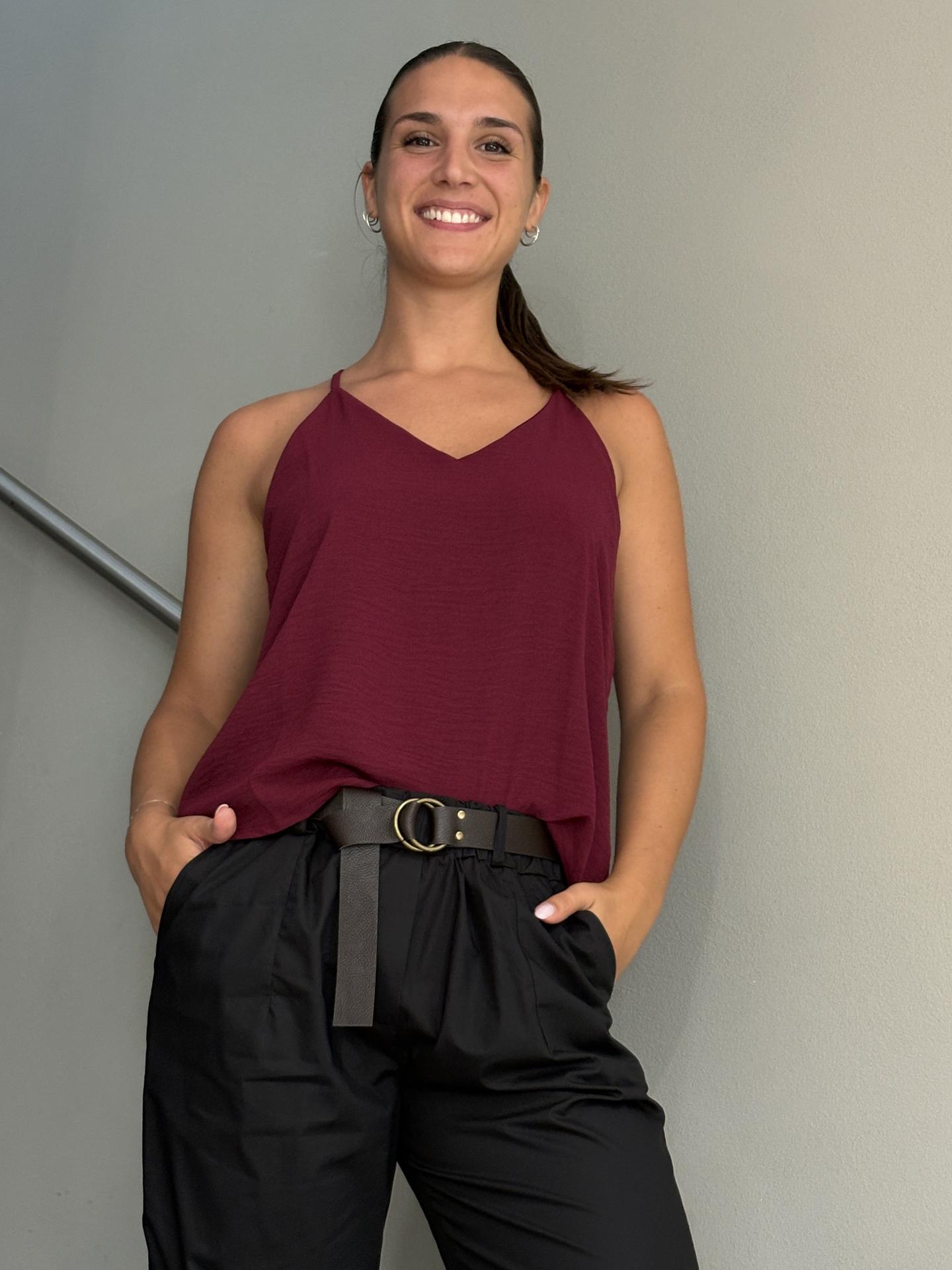 MAGLIA SUSY MIX 121026 BORDEAUX