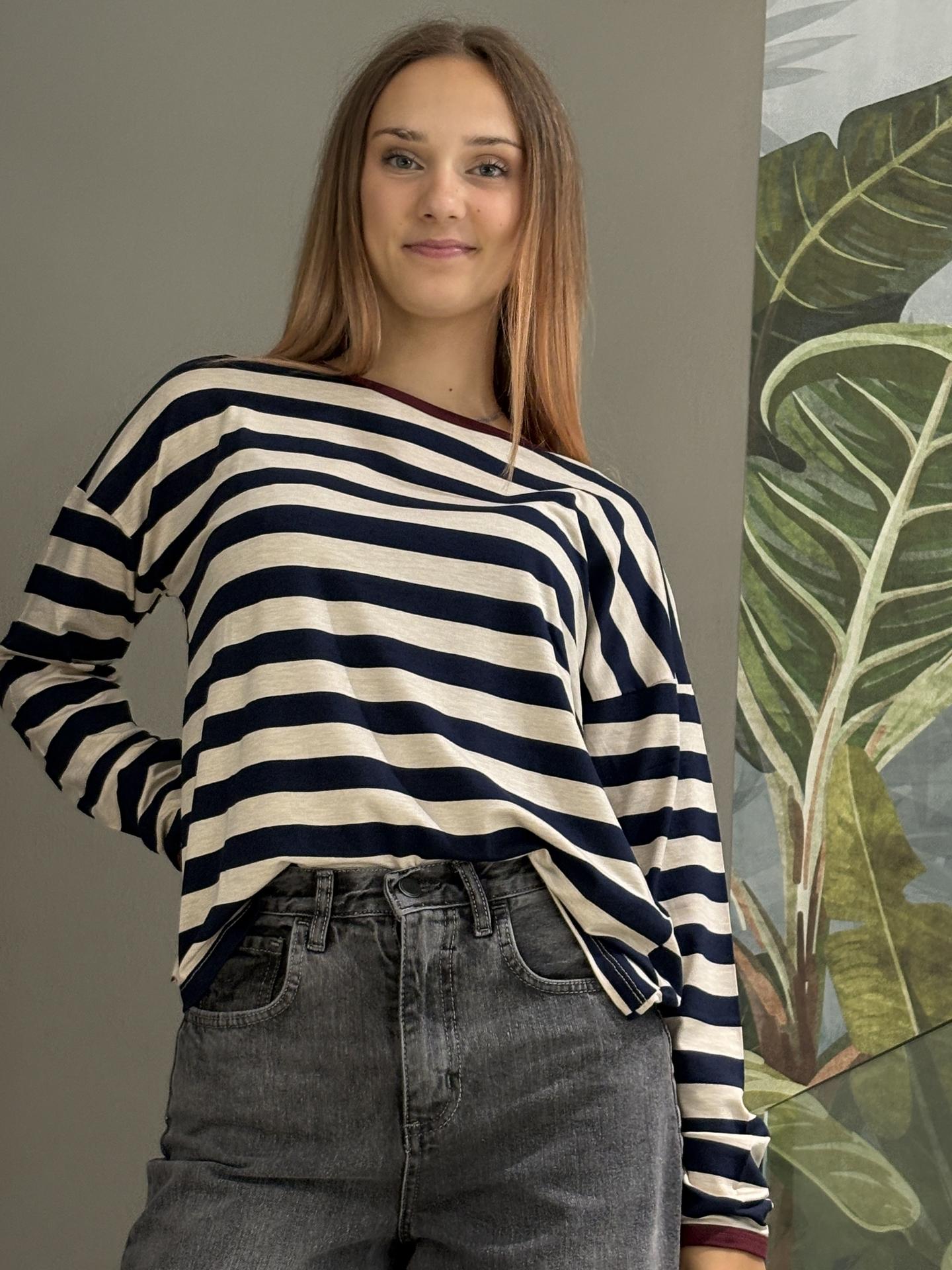 MAGLIA SUSY MIX 12332 BLUE
