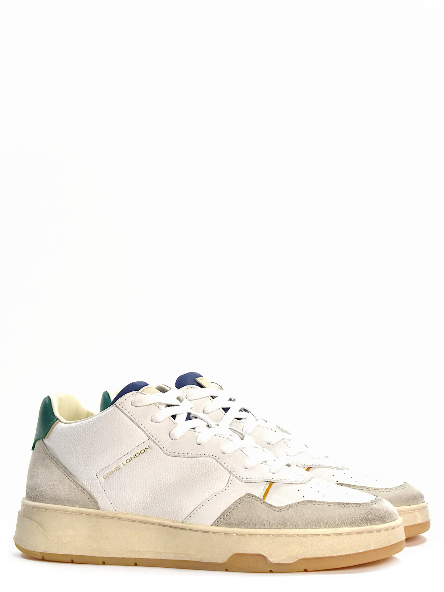 SNEAKERS CRIME LONDON 12450 BIANCO