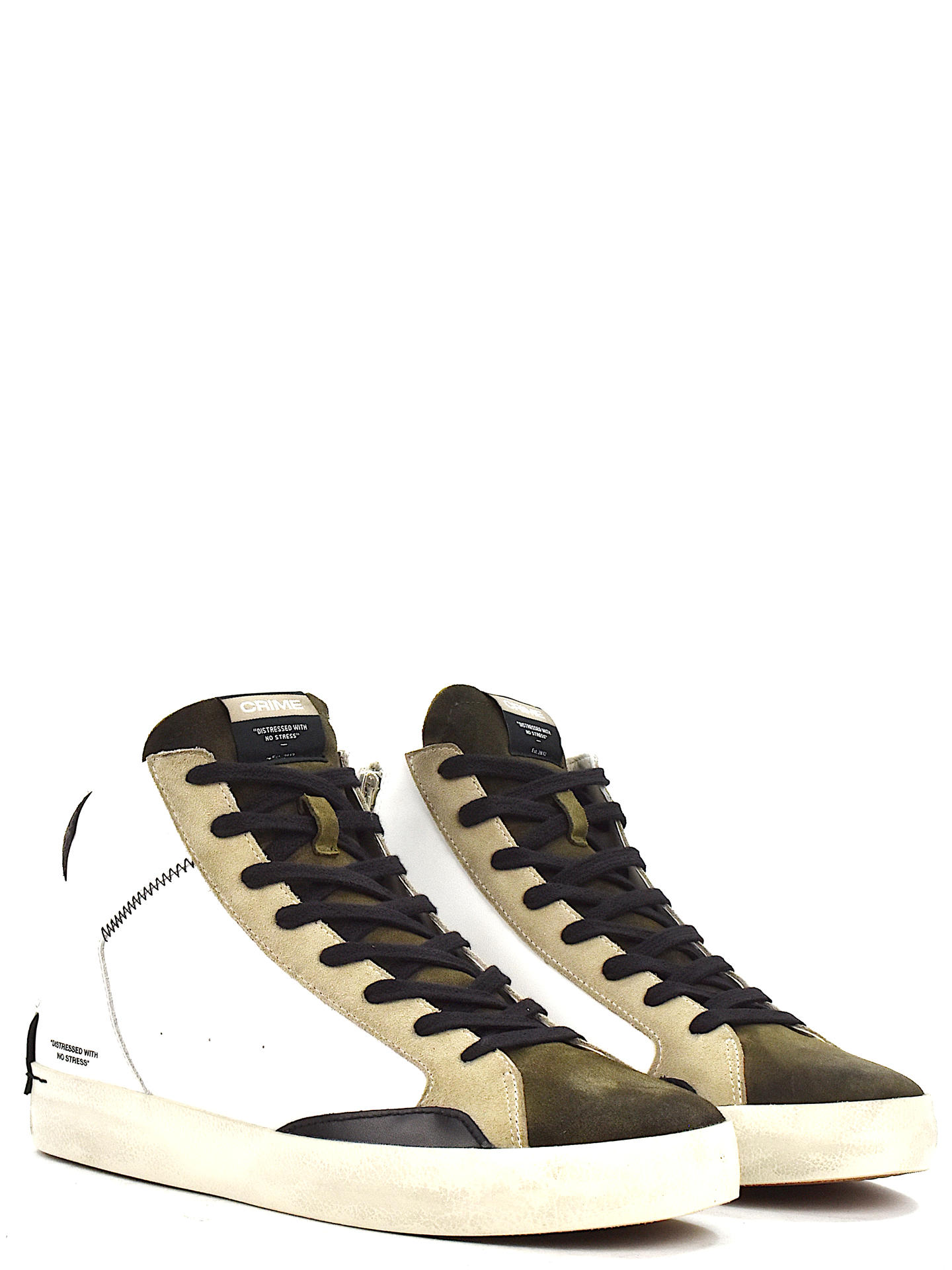 SNEAKERS CRIME LONDON 15051 BIANCO