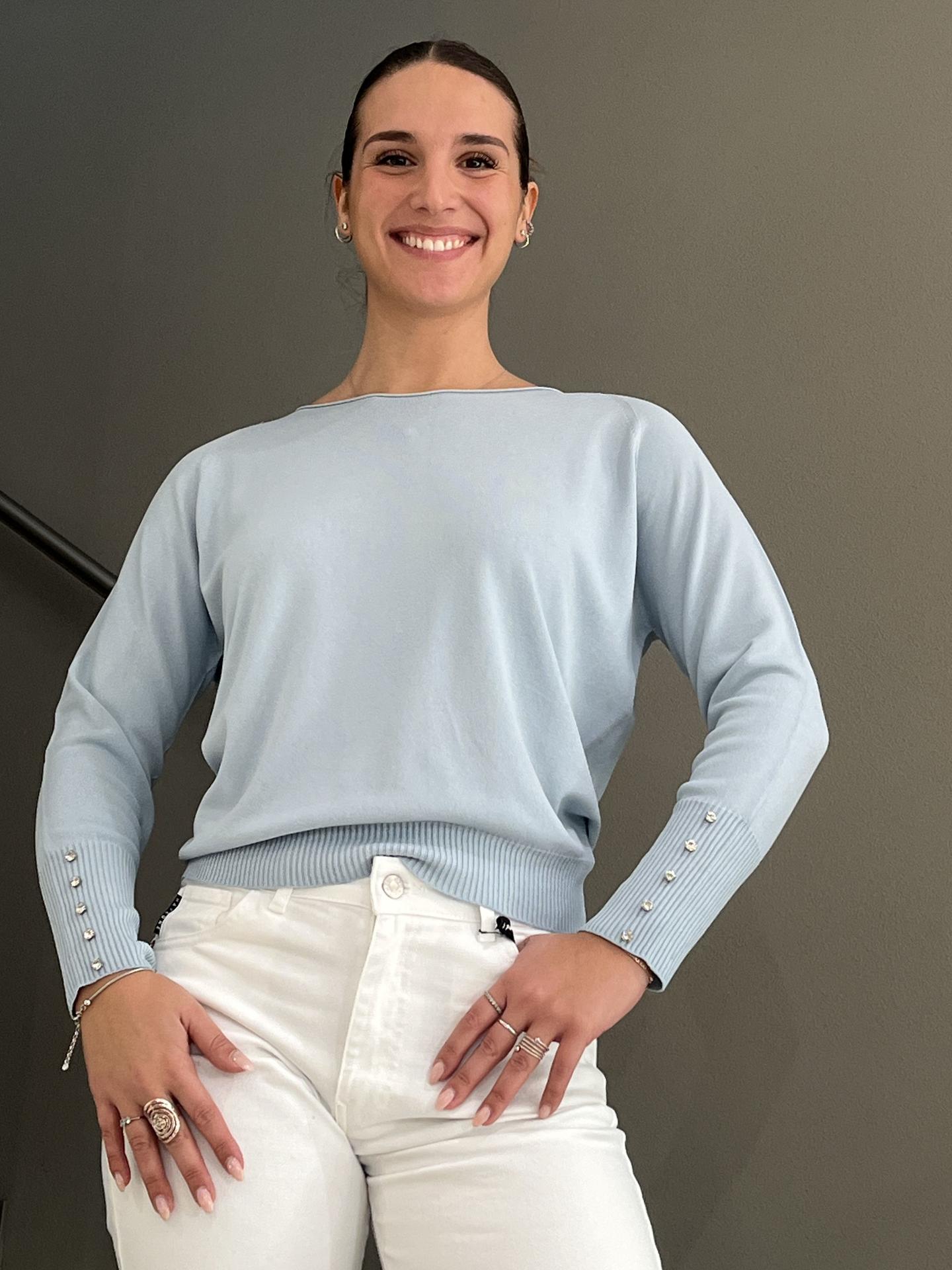 MAGLIA TENSIONE IN FIRENZE 16059 AZZURRO