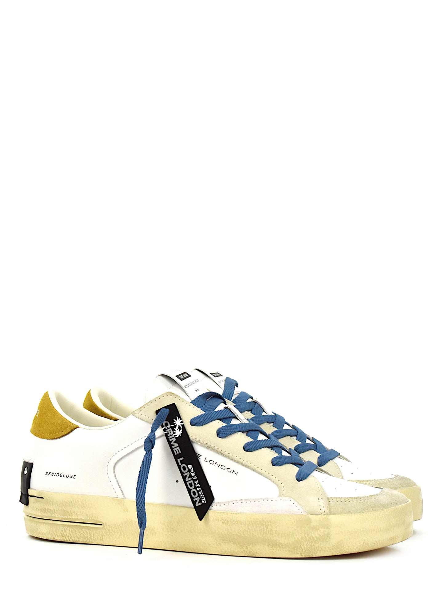 SNEAKERS CRIME LONDON 17103 BIANCO