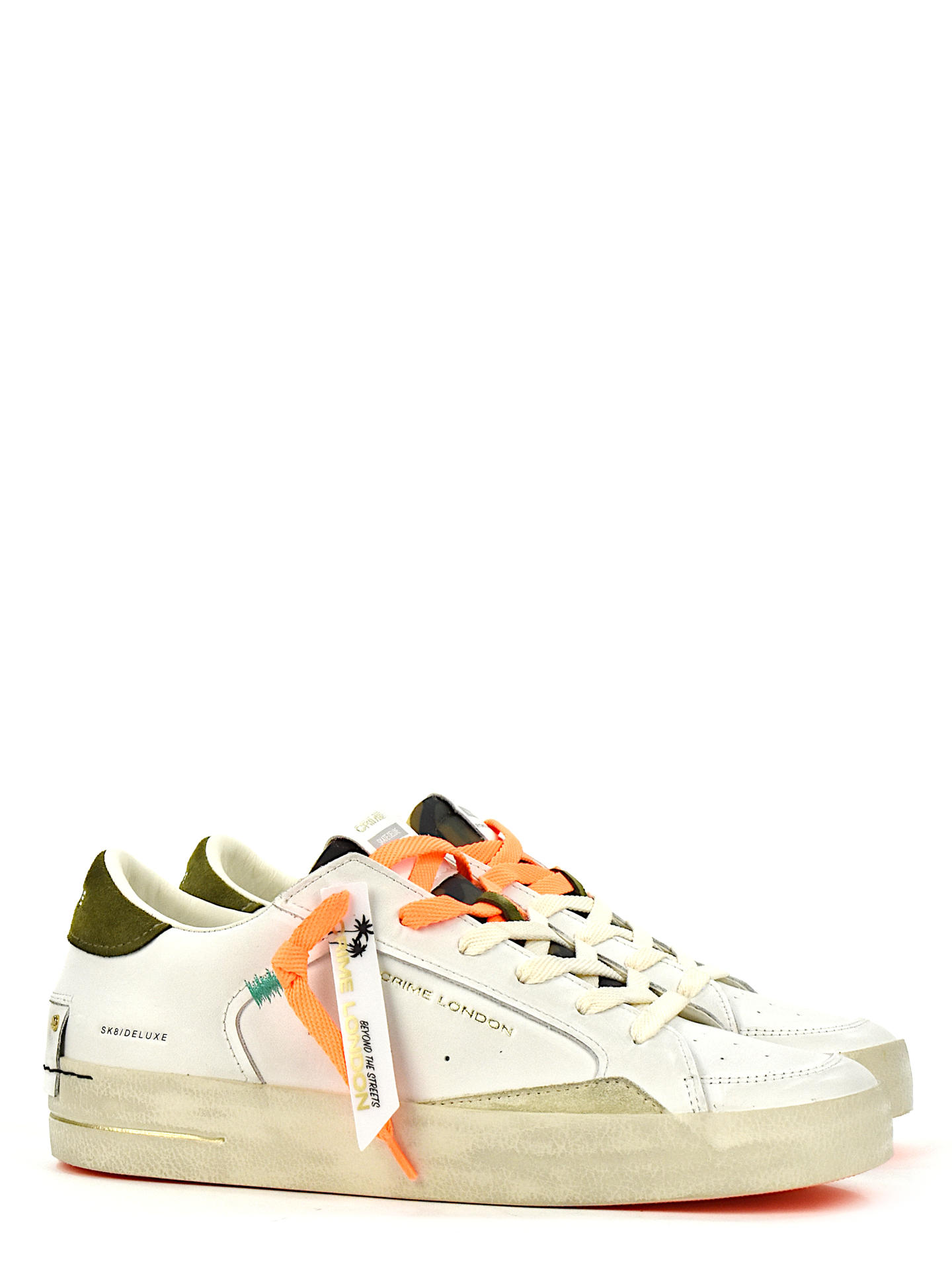 SNEAKERS CRIME LONDON 17104 BIANCO