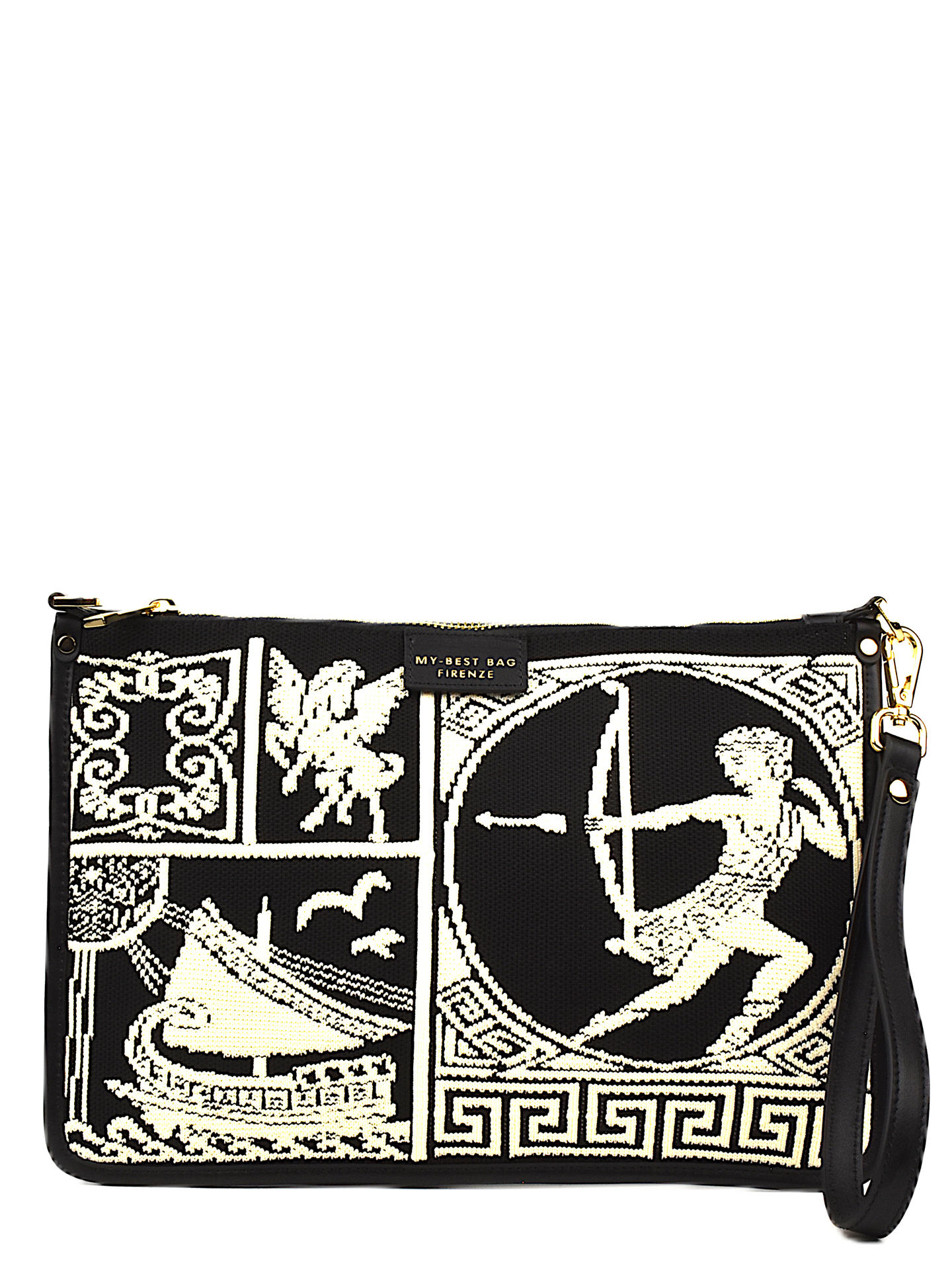 BORSA MY-BEST BAGS FIRENZE 2015M NERO/BIANCO