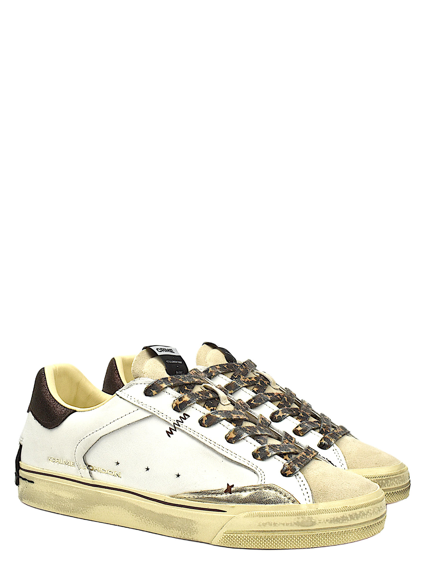 SNEAKERS CRIME LONDON 23071 BIANCO