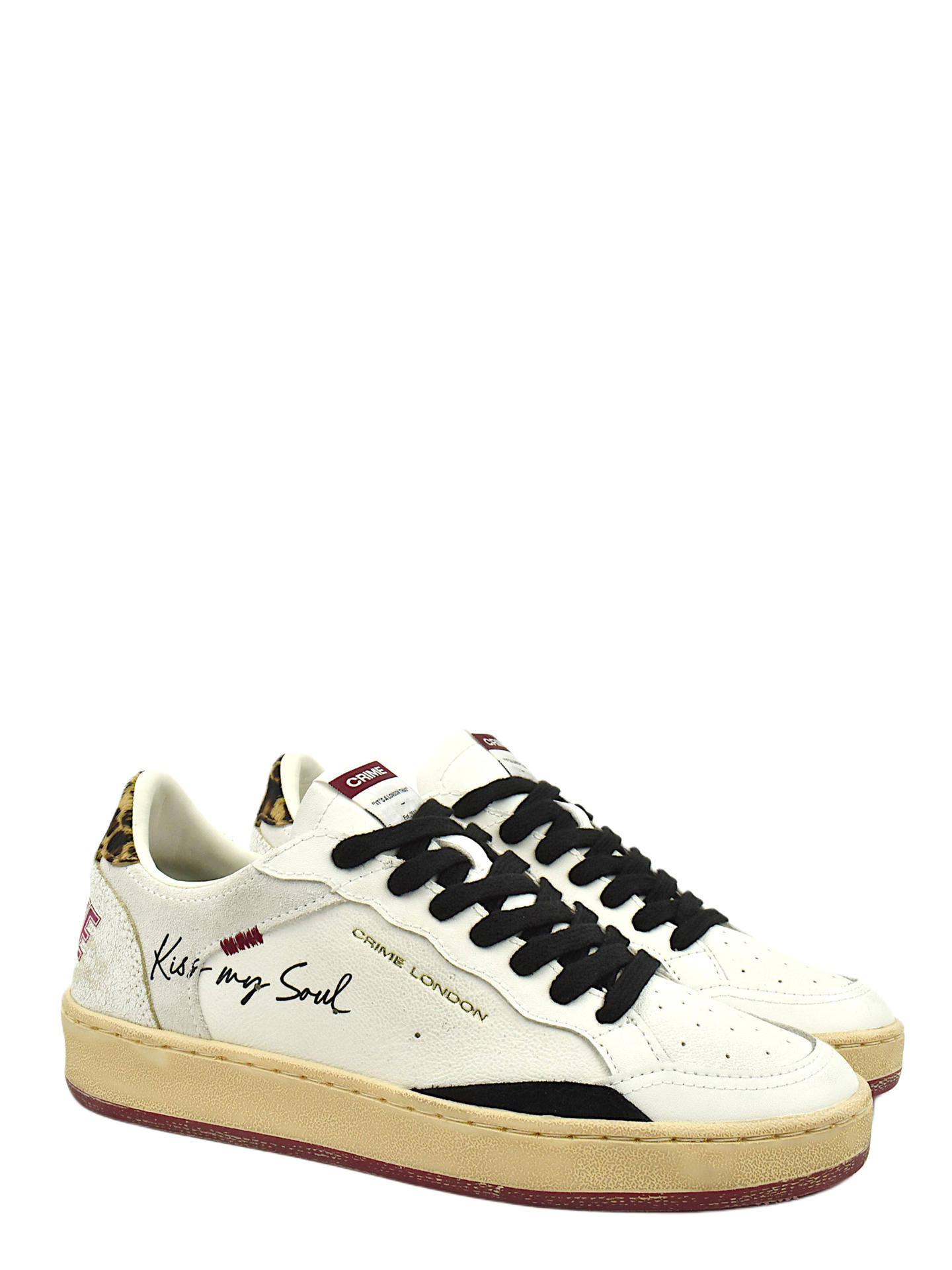 SNEAKERS CRIME LONDON 23206 BIANCO