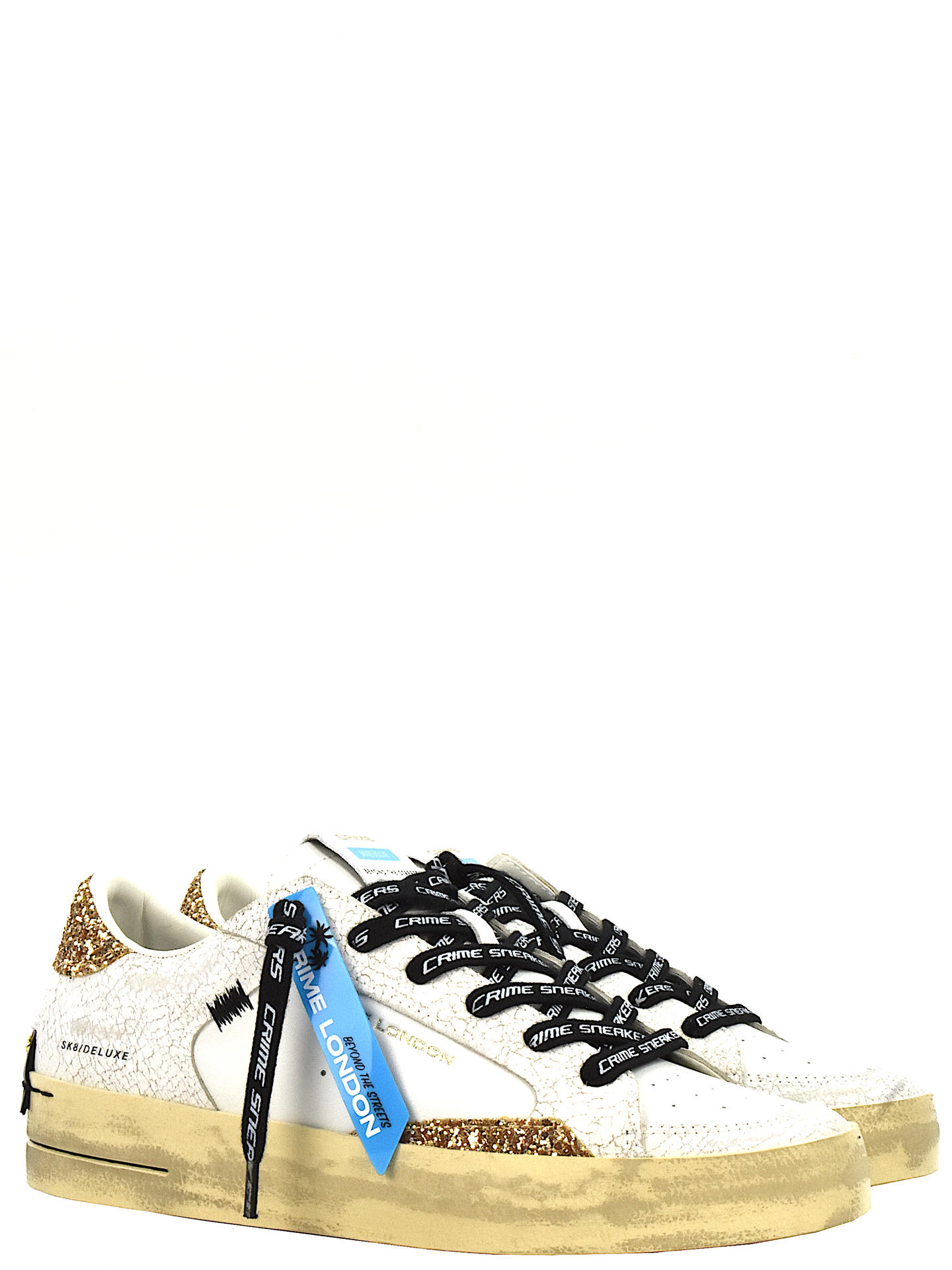 SNEAKERS CRIME LONDON 25106 BIANCO