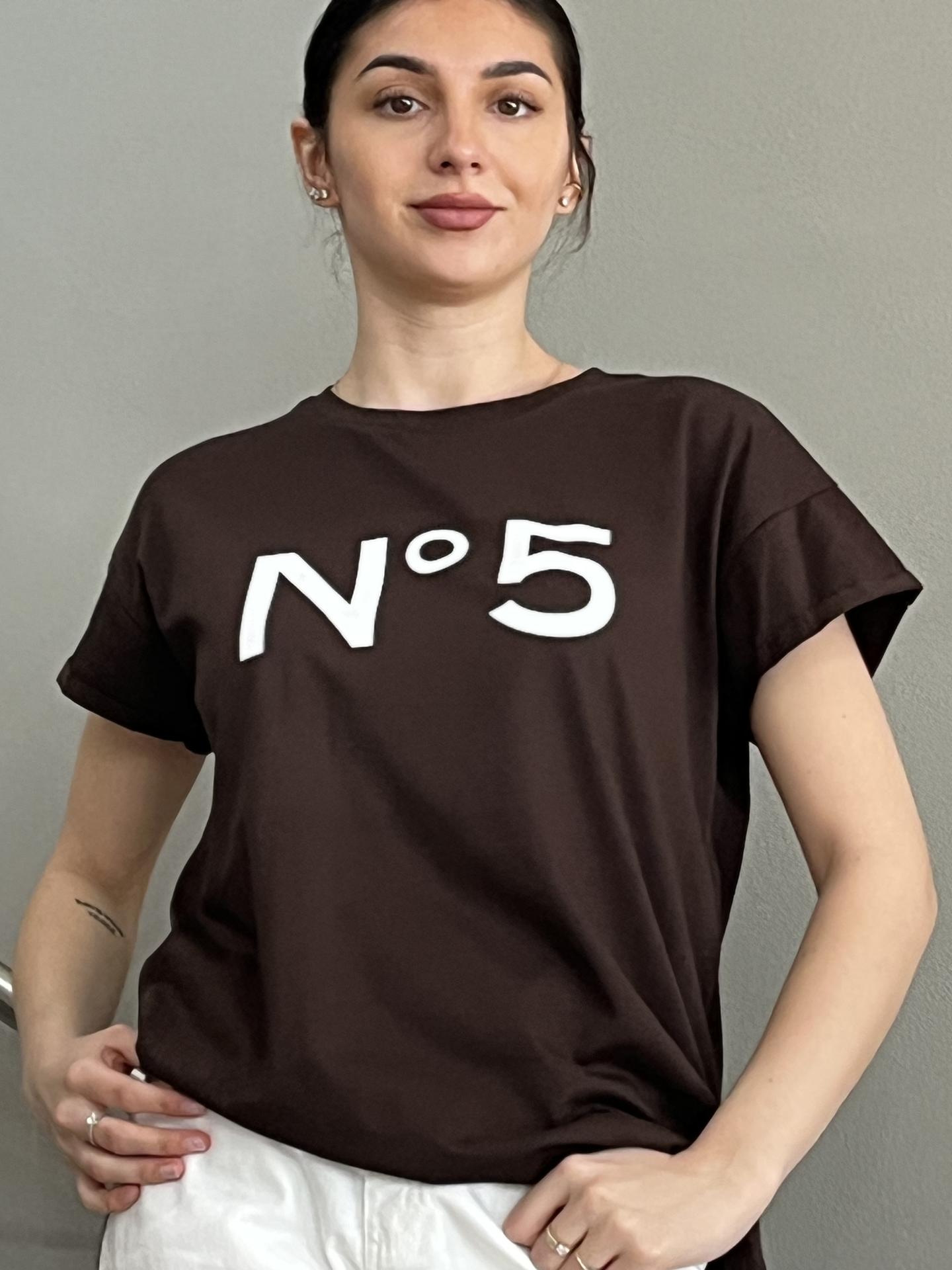T-SHIRT TENSIONE IN FIRENZE 25M7366 MARRONE