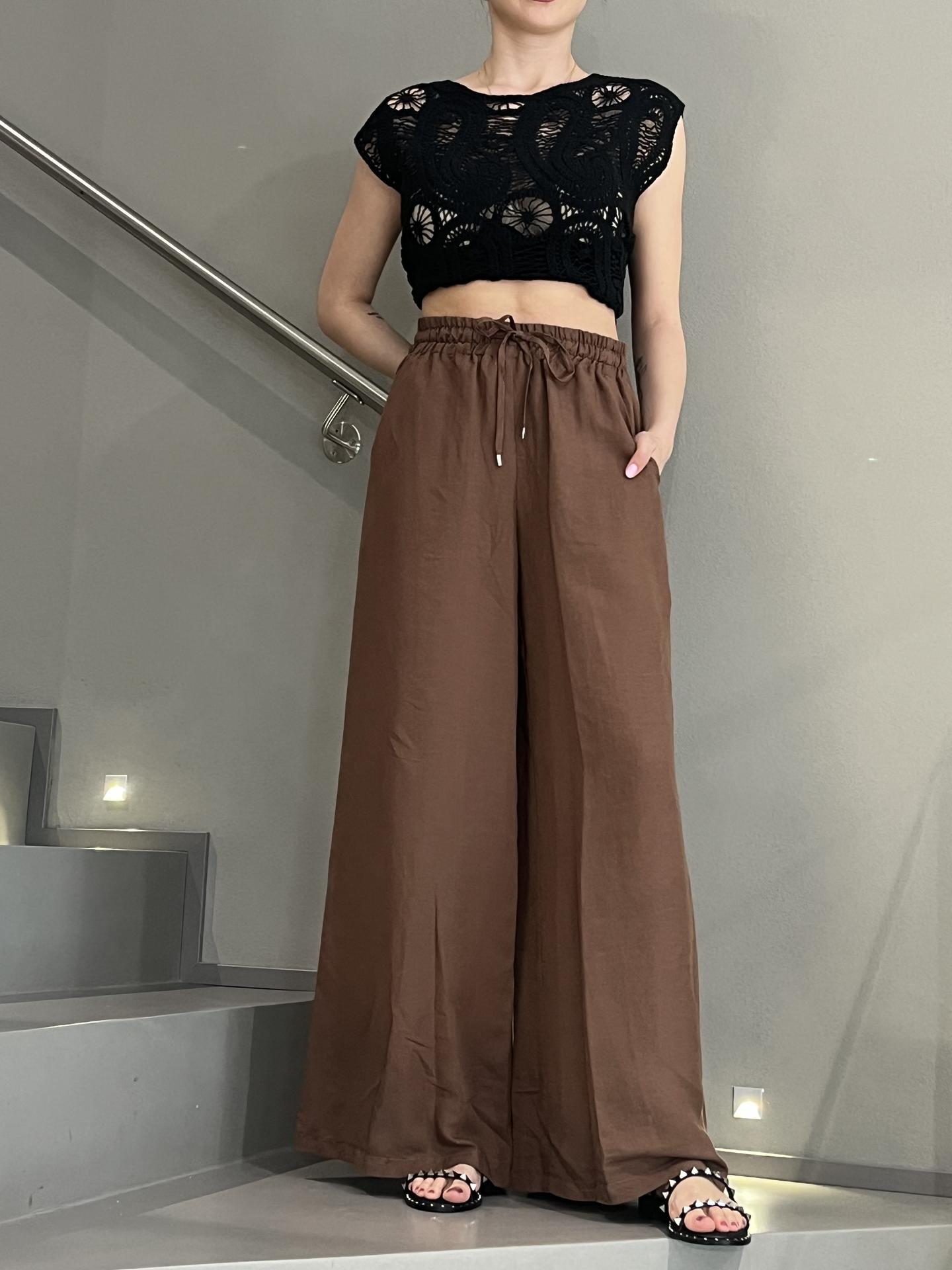 PANTALONE TENSIONE IN FIRENZE 25P7658 MARRONE