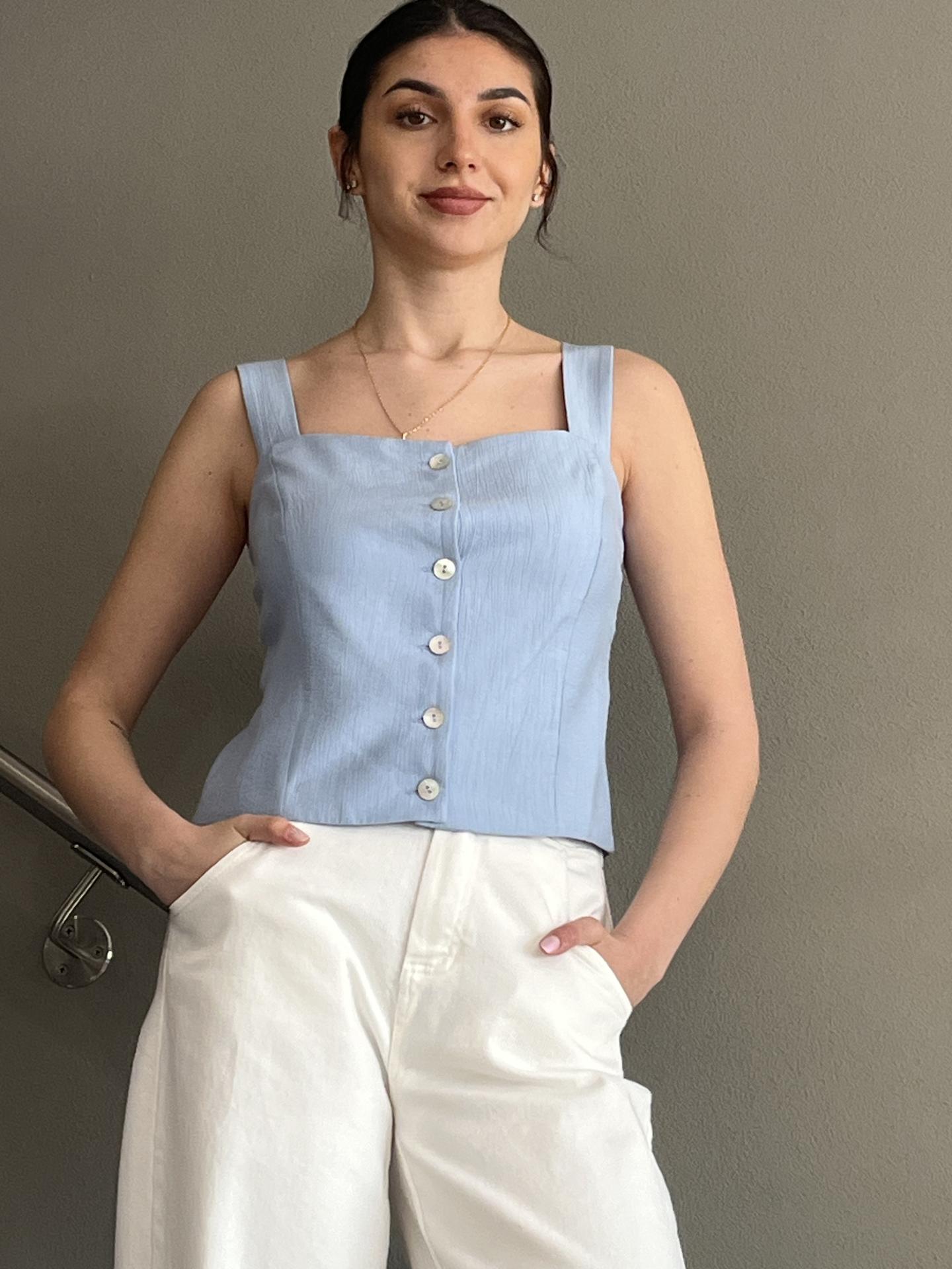 MAGLIA TENSIONE IN FIRENZE 25T7710 AZZURRO