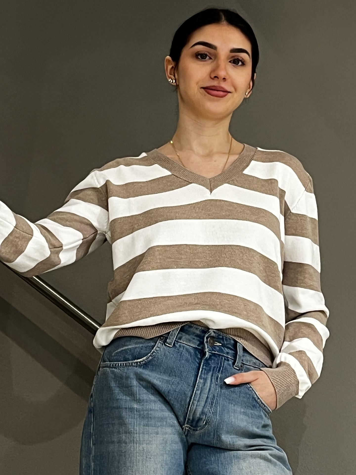 MAGLIA TENSIONE IN FIRENZE 26137 BEIGE