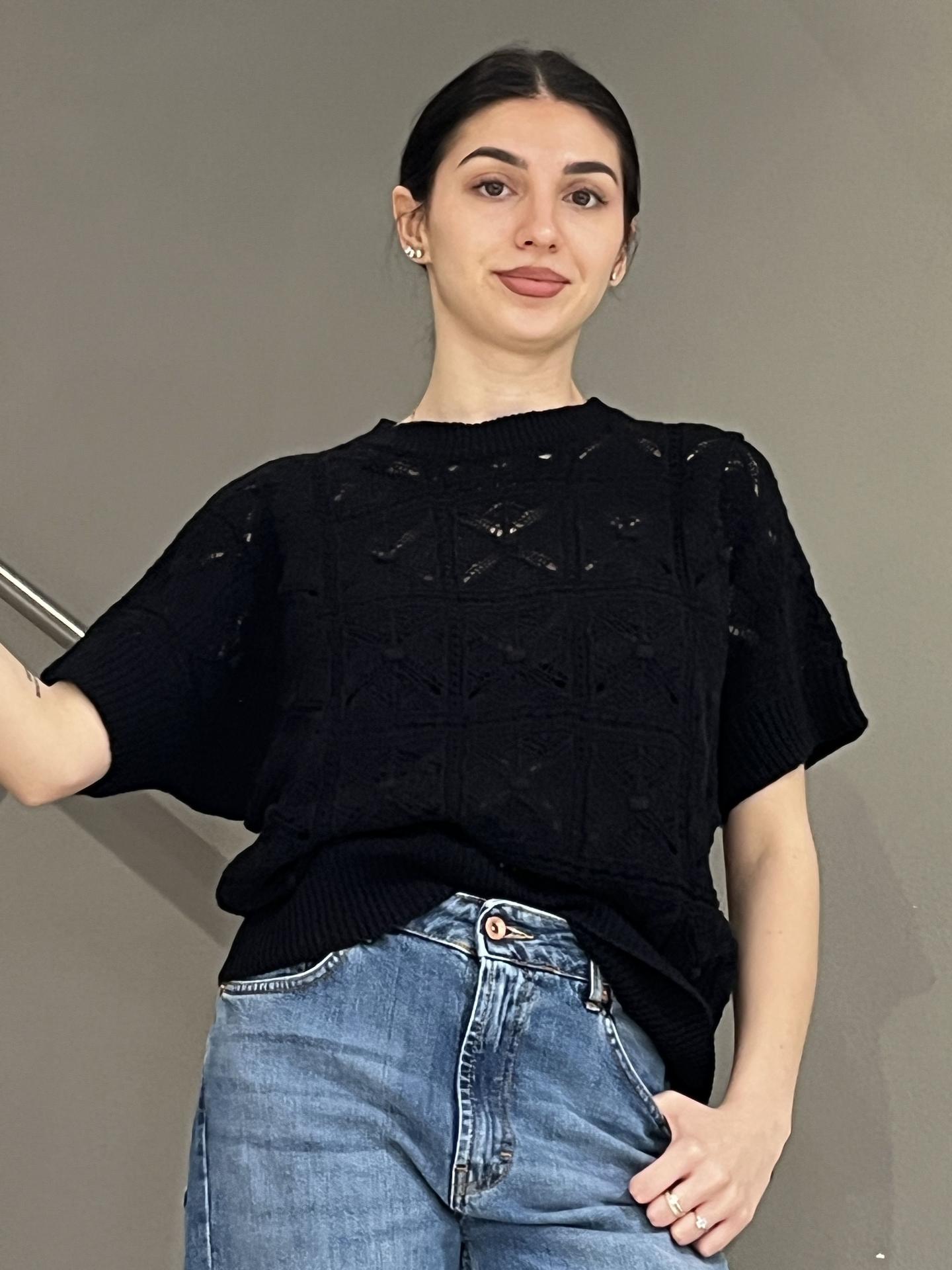 MAGLIA TENSIONE IN FIRENZE 26146 NERO