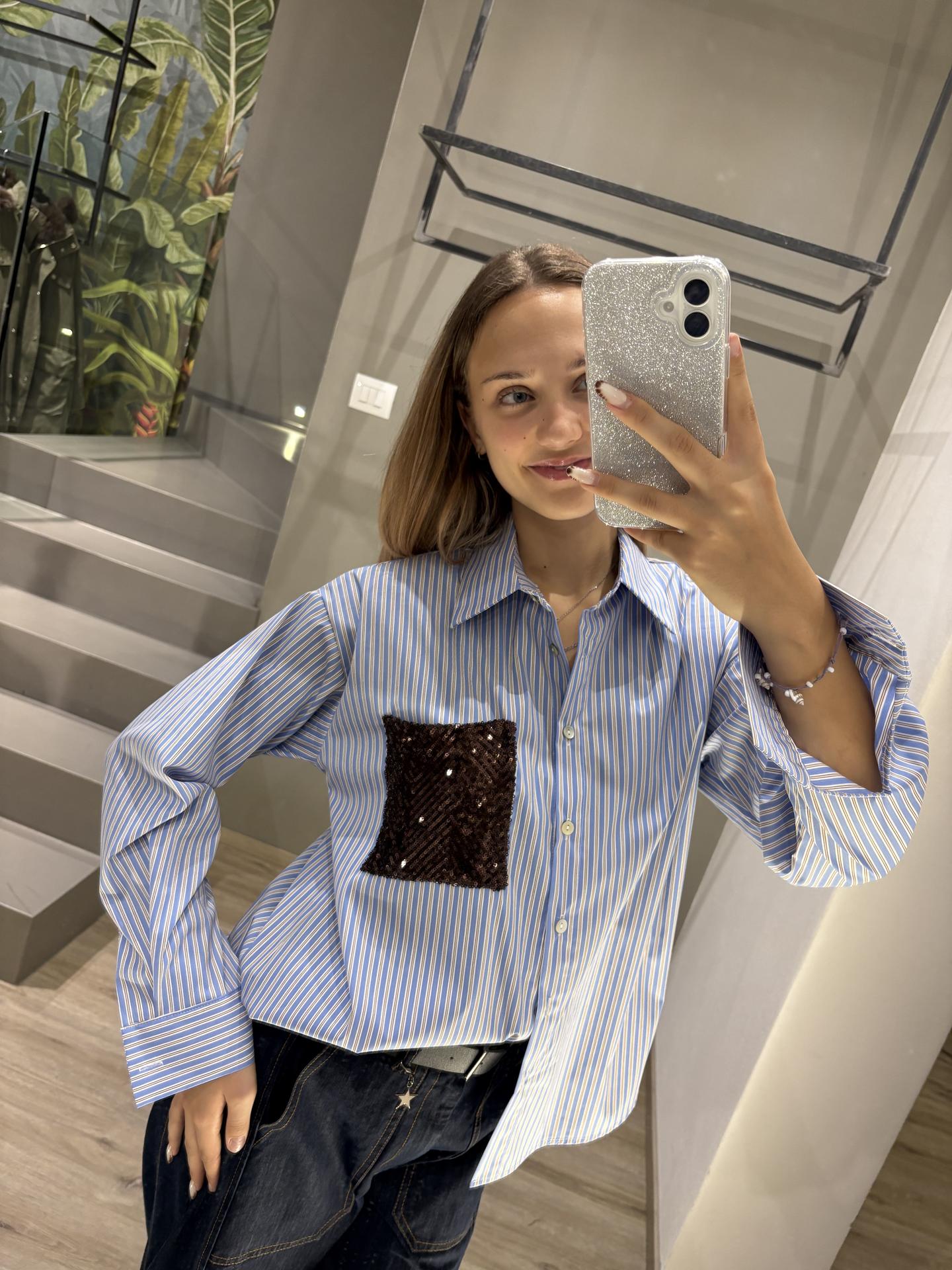 CAMICIA SUSY MIX 26247Z1 AZZURRO
