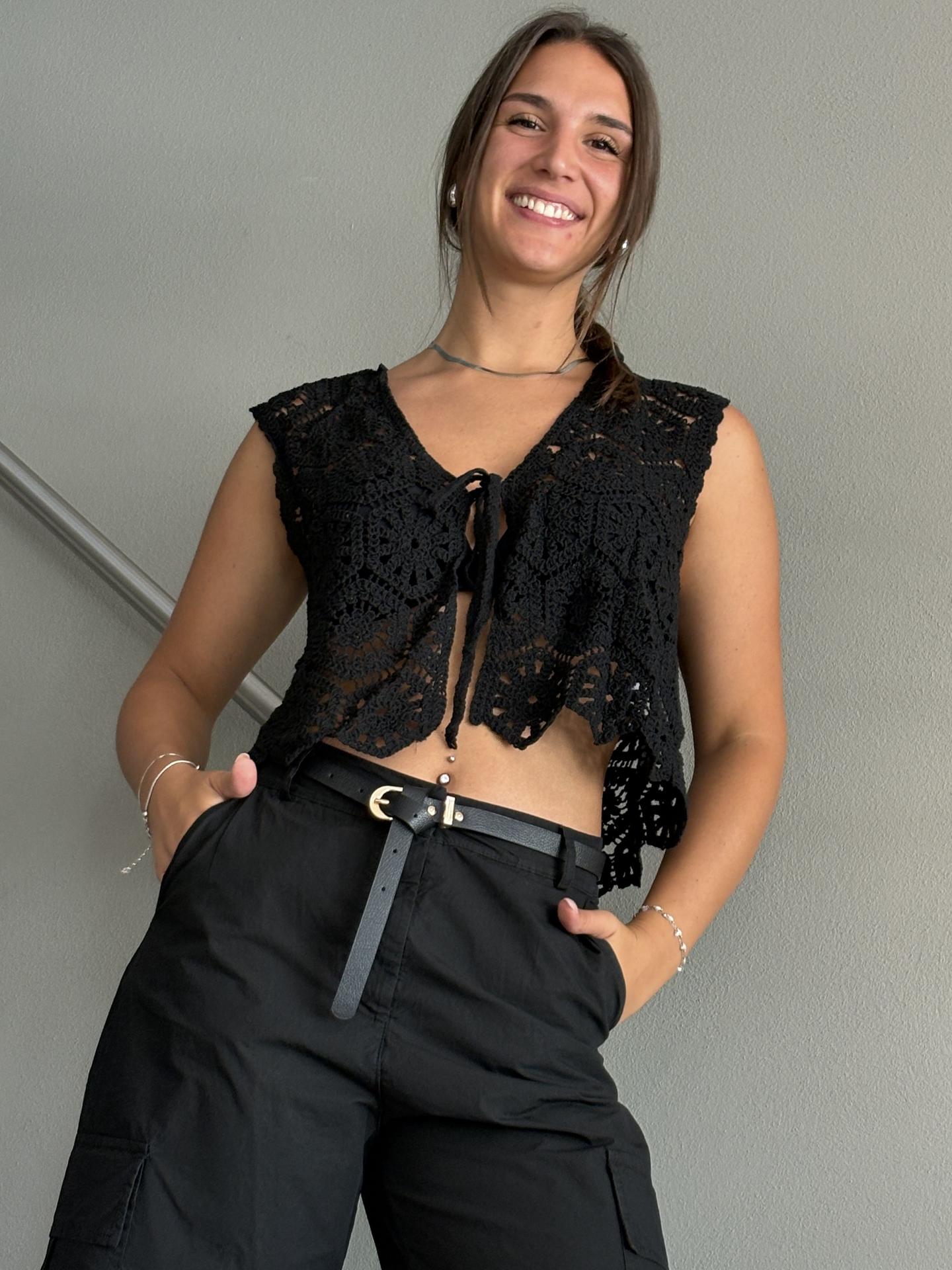 MAGLIA SUSY MIX 2638017 NERO