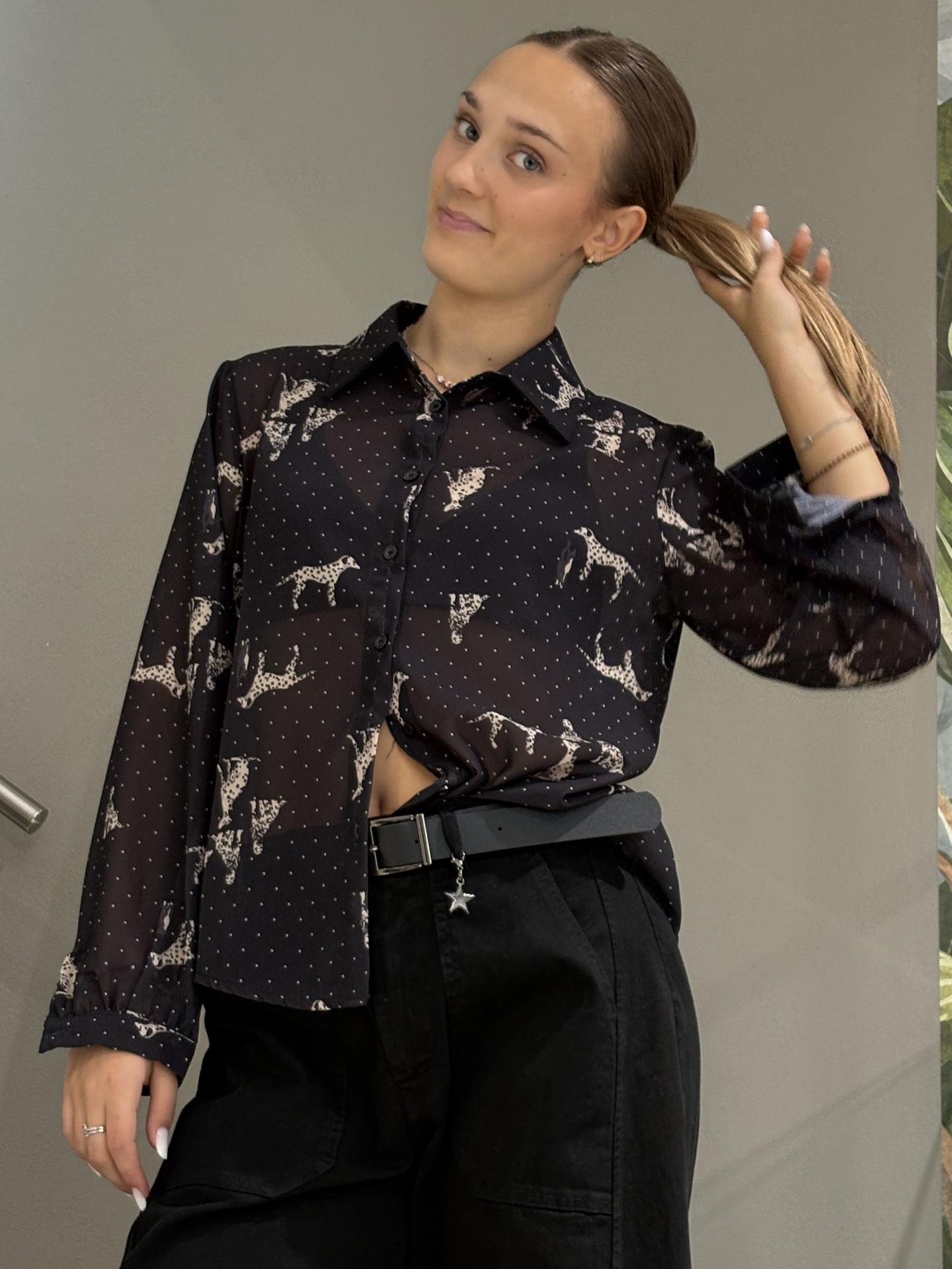 CAMICIA SUSY MIX 26613G8 NERO