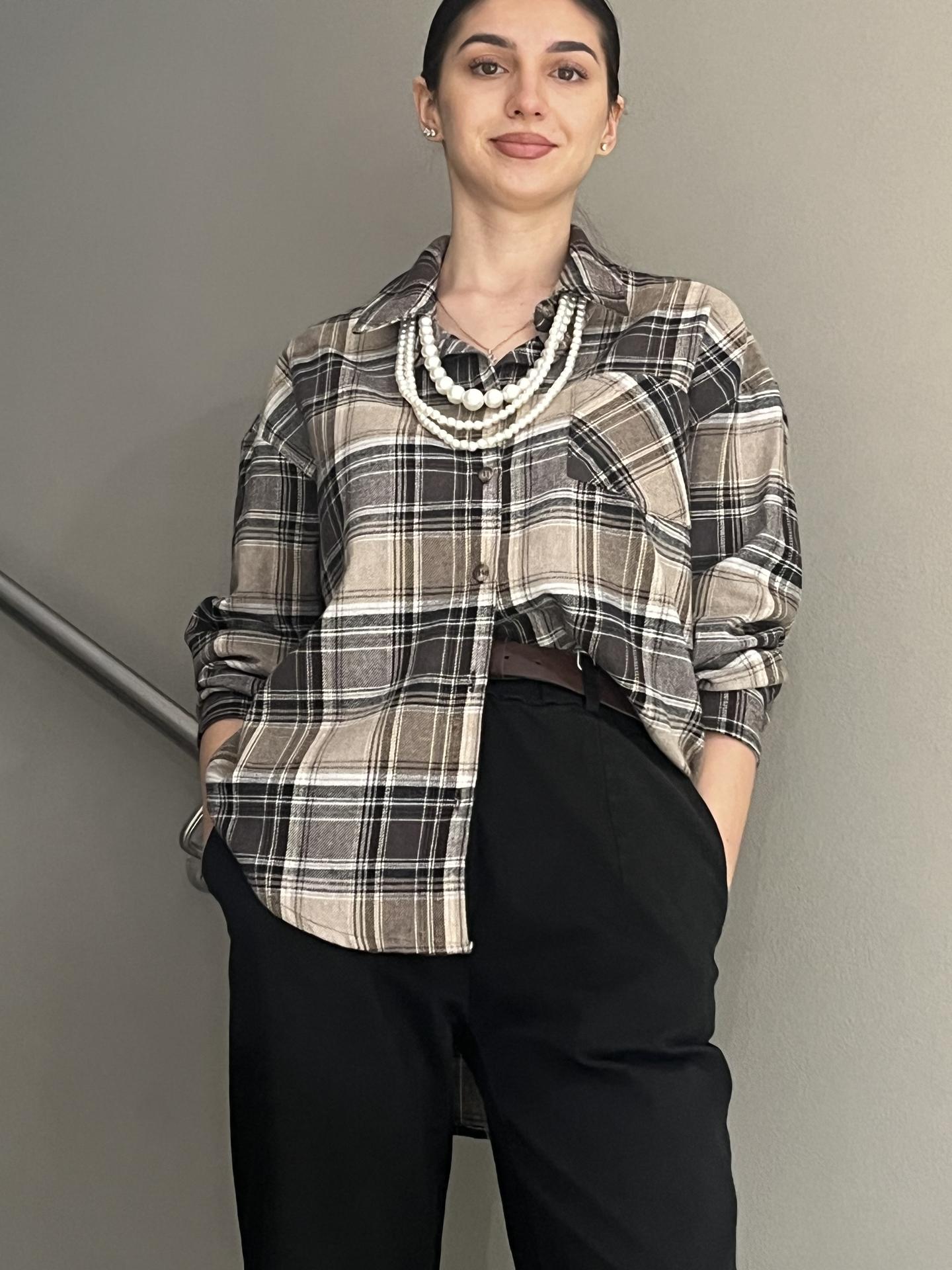 CAMICIA MOTEL 26C1353 MARRONE