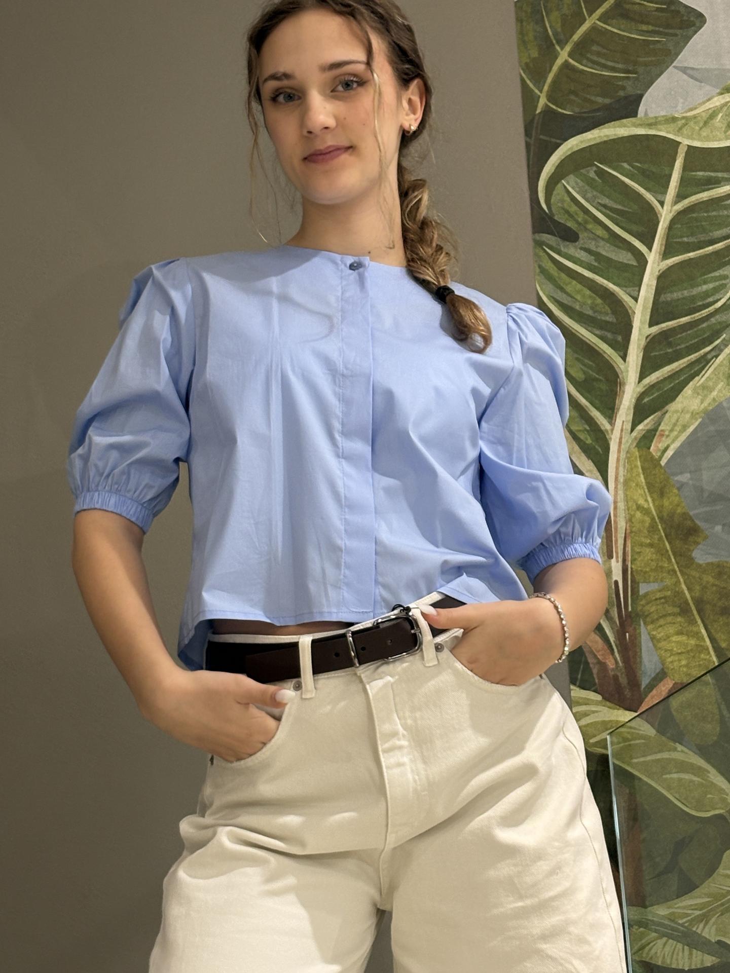 CAMICIA TENSIONE IN FIRENZE 26C4718 AZZURRO