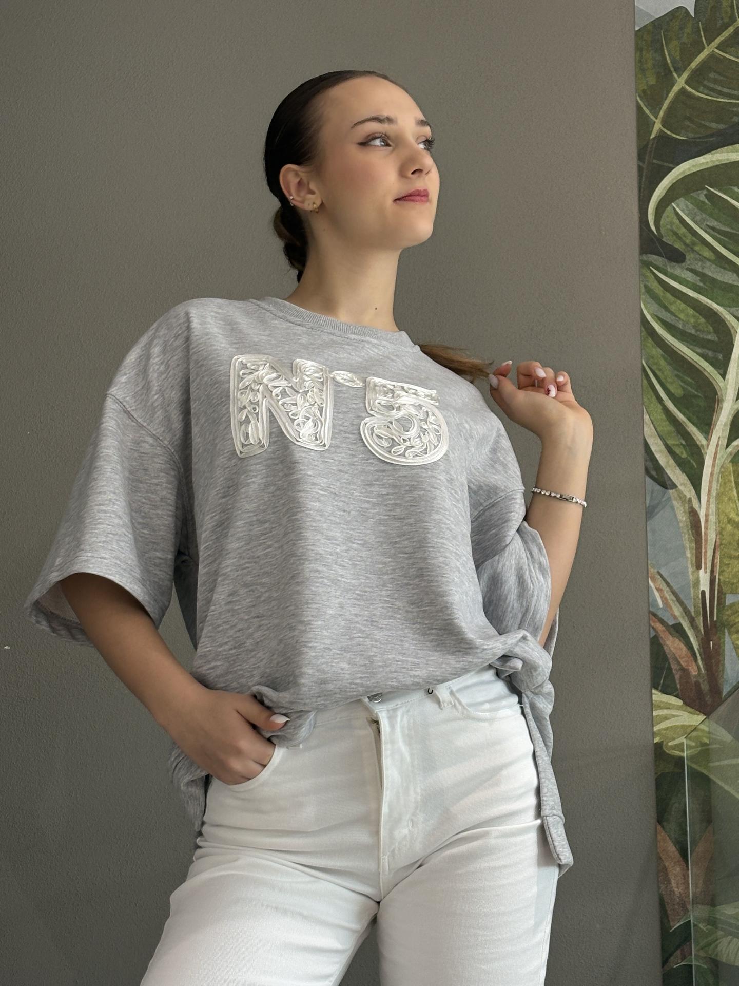 T-SHIRT TENSIONE IN FIRENZE 26M4551 GRIGIO