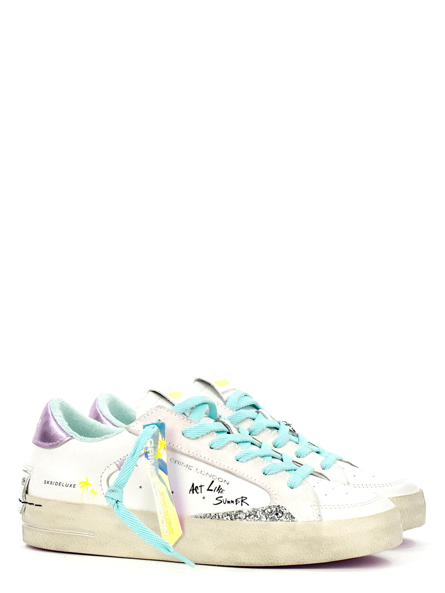 SNEAKERS CRIME LONDON 27104 BIANCO