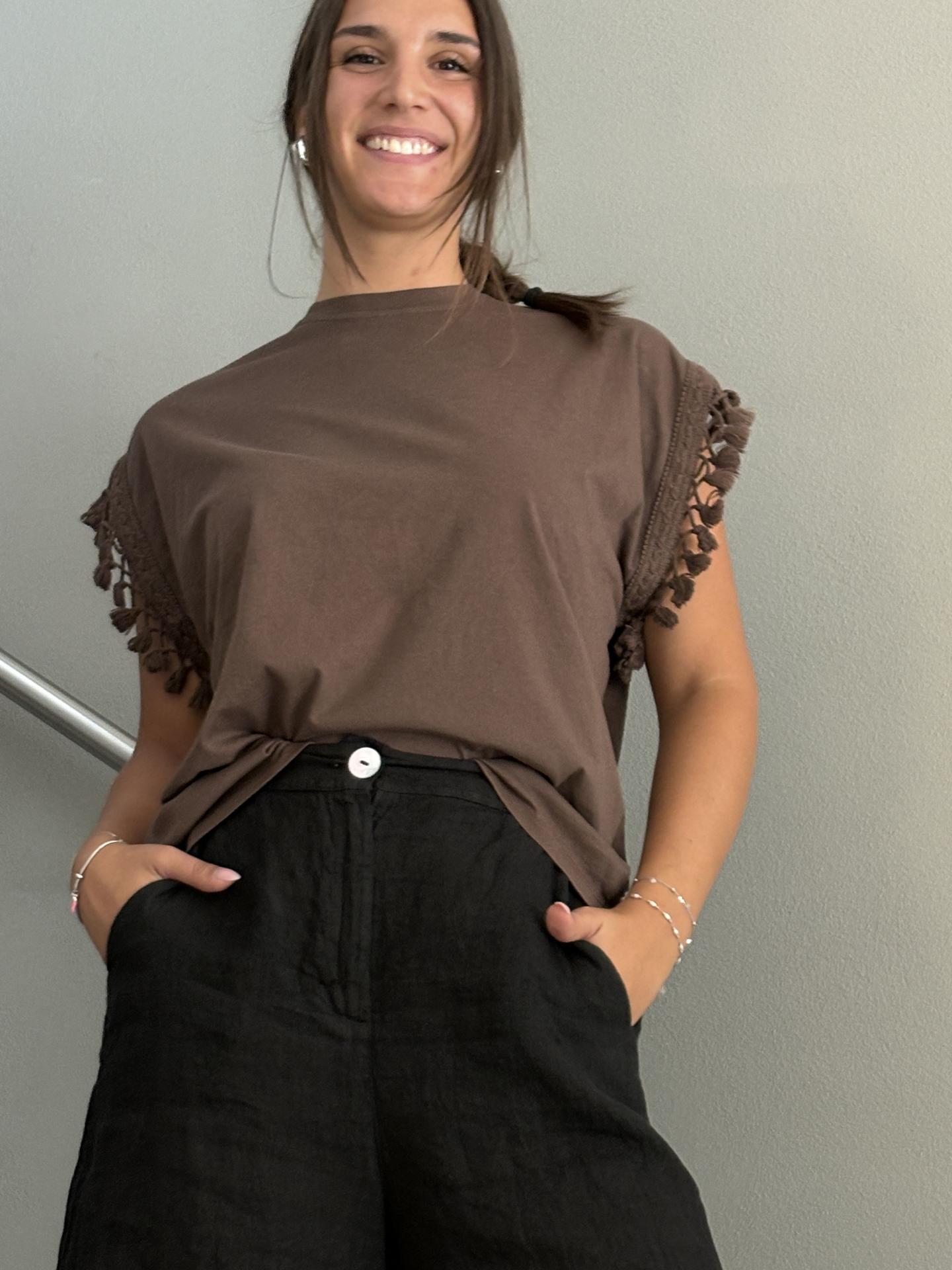 T-SHIRT SUSY MIX 2721 MARRONE