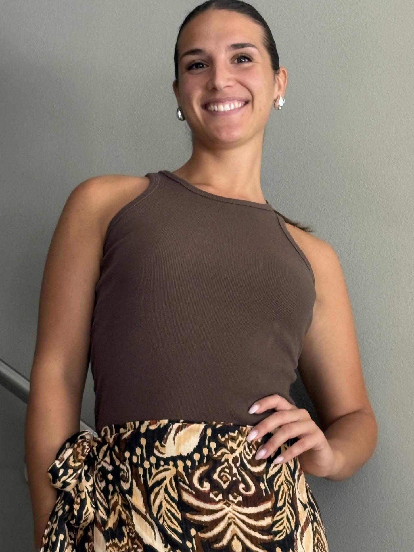 MAGLIA SUSY MIX 2736 MARRONE