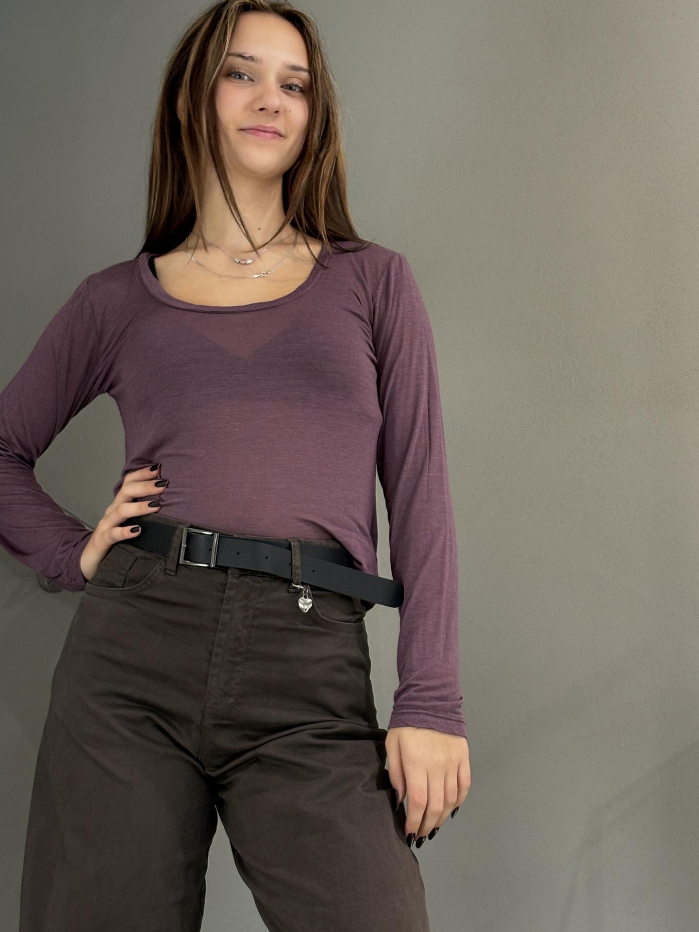 MAGLIA SUSY MIX 2784 BORDEAUX