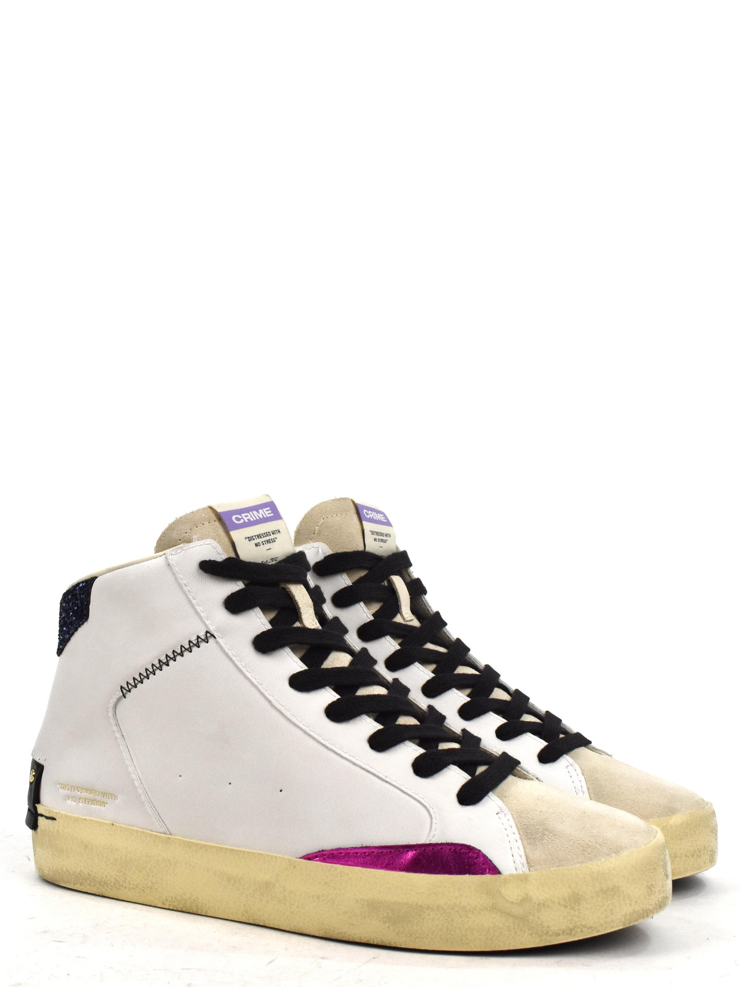 SNEAKERS CRIME LONDON 28050 BIANCO