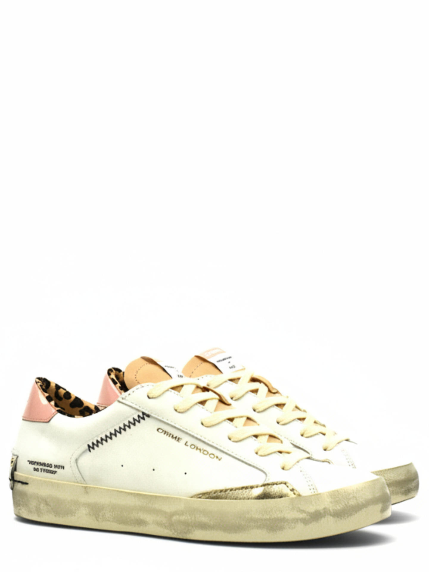 SNEAKERS CRIME LONDON 29008W BIANCO/ROSA