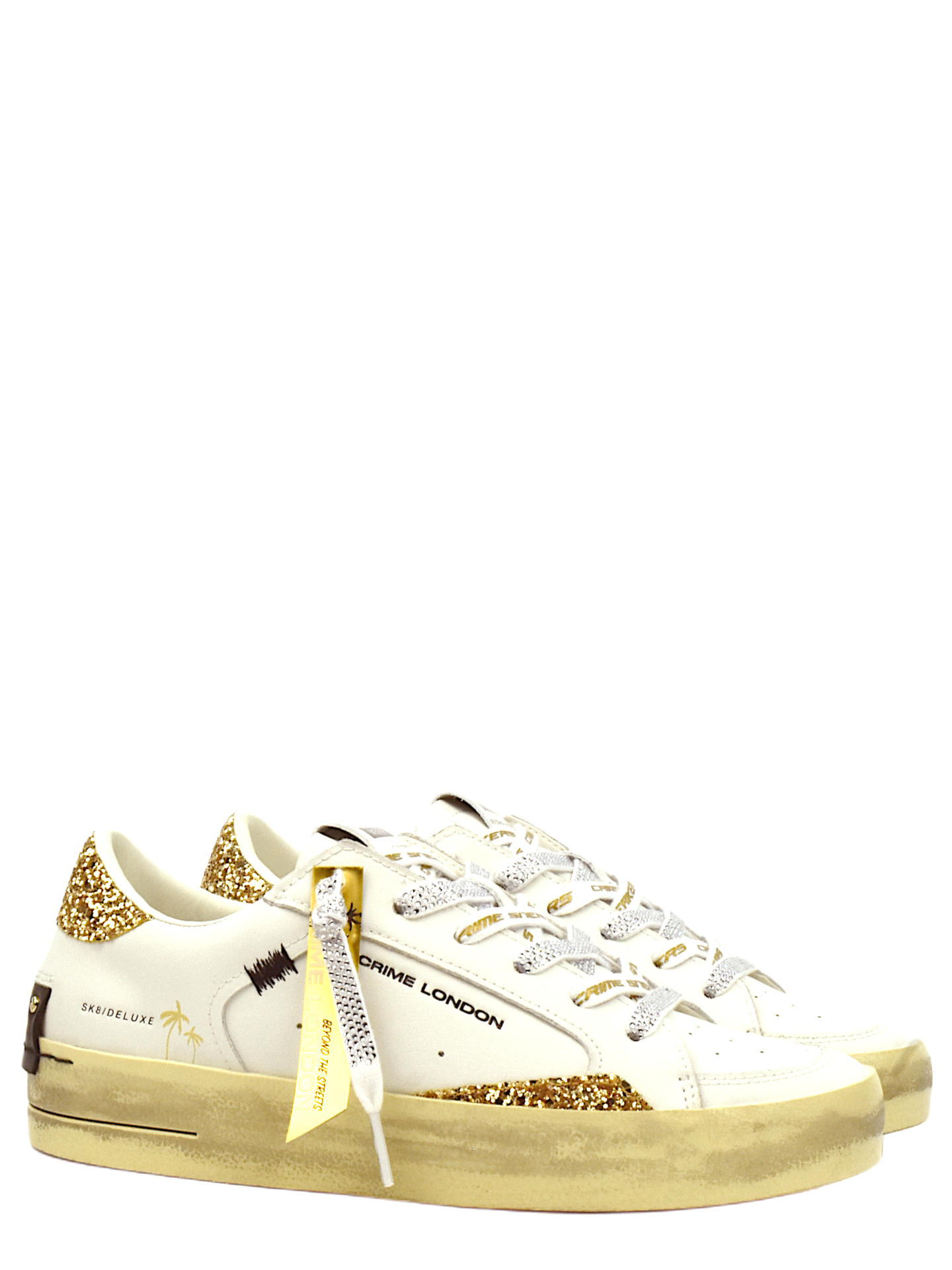 SNEAKERS CRIME LONDON 29102 BIANCO