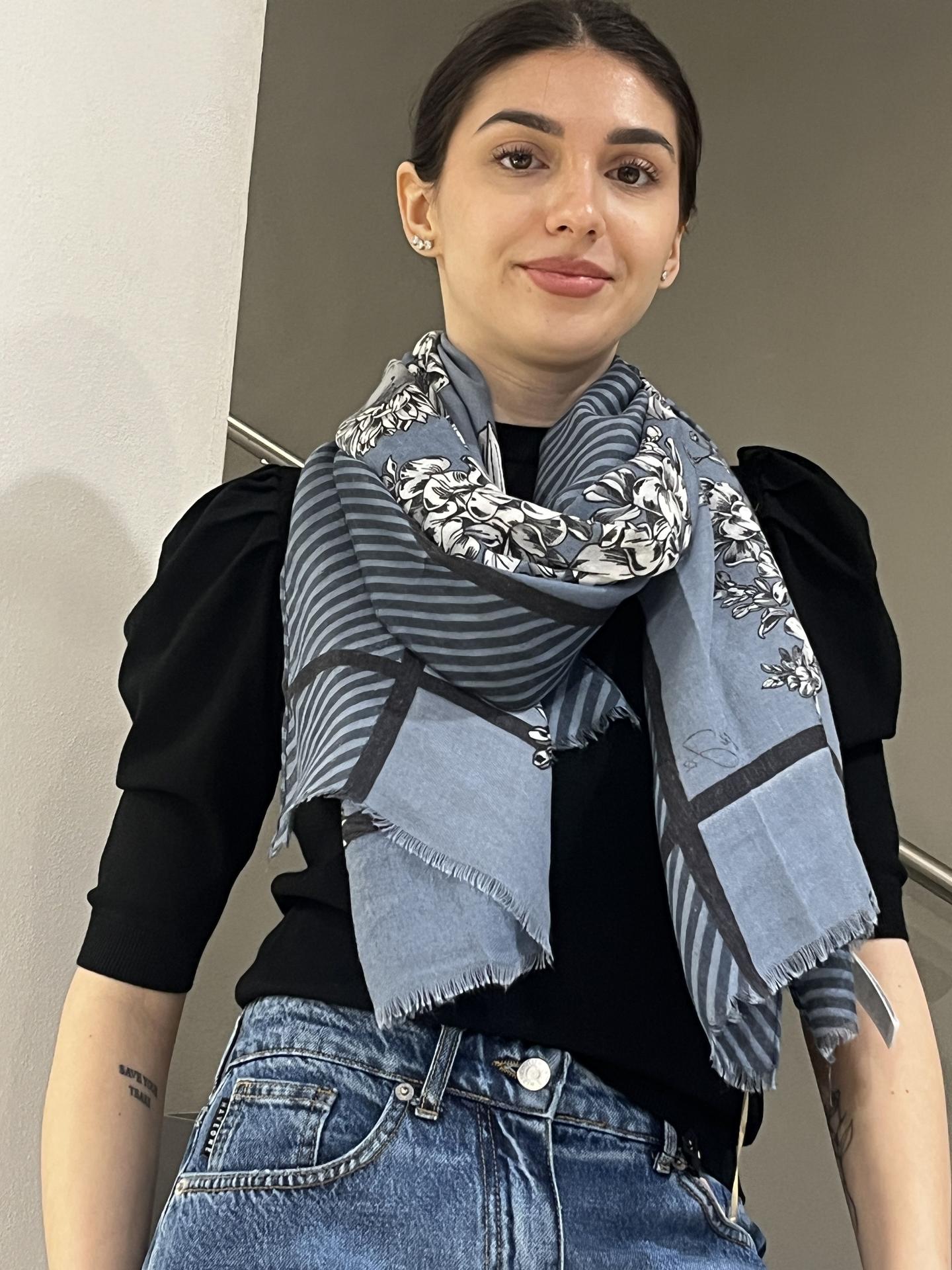 FOULARD LIU.JO ACCESSORIES 2A6051 AZZURRO