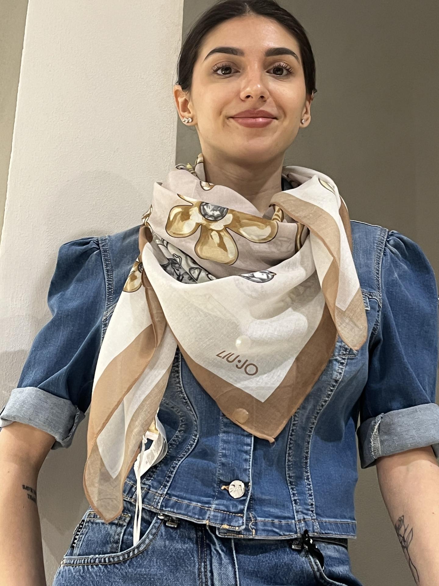 FOULARD LIU.JO ACCESSORIES 2A6054 NATURALE