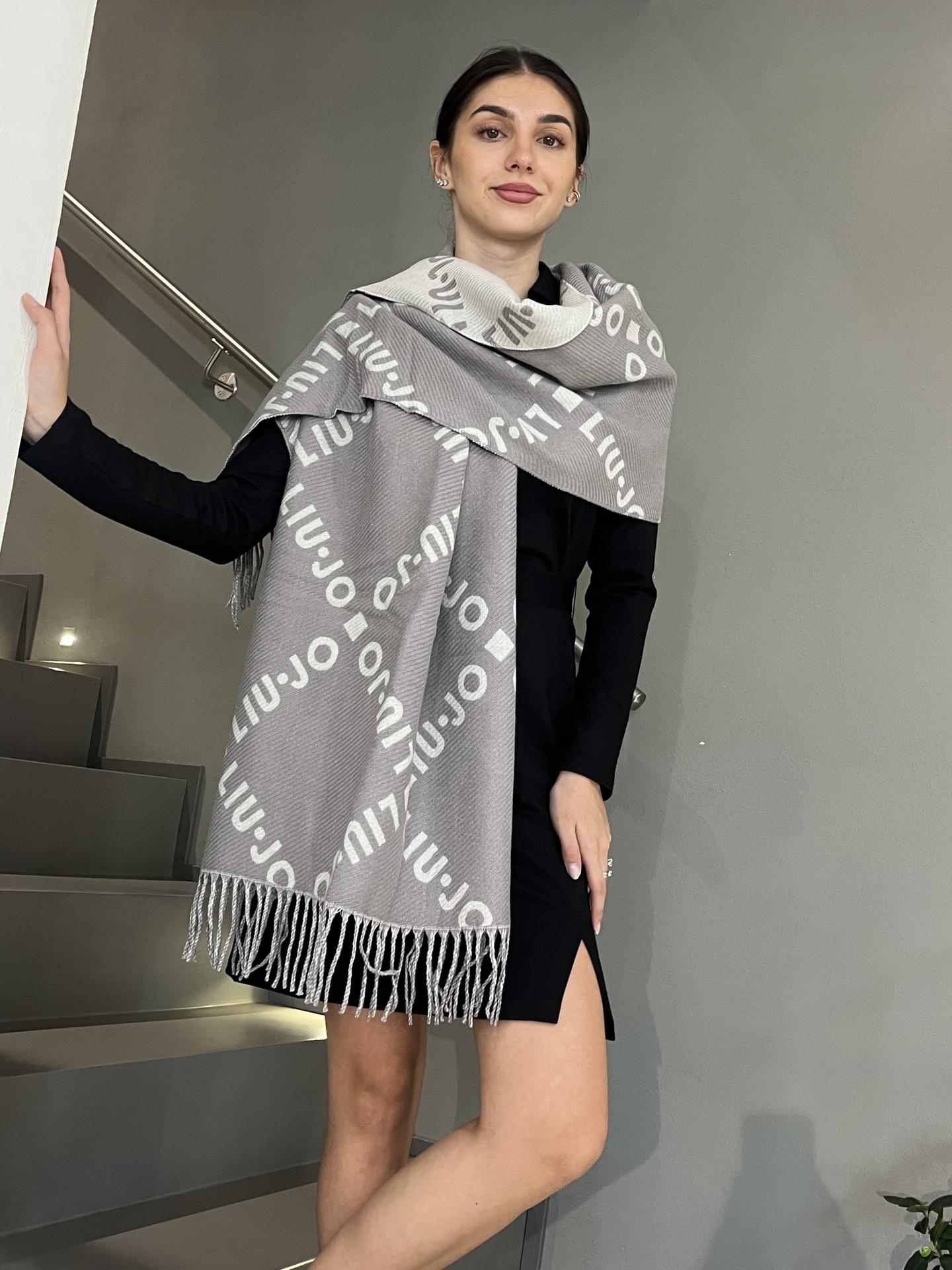FOULARD LIU.JO ACCESSORIES 2F5039 GRIGIO