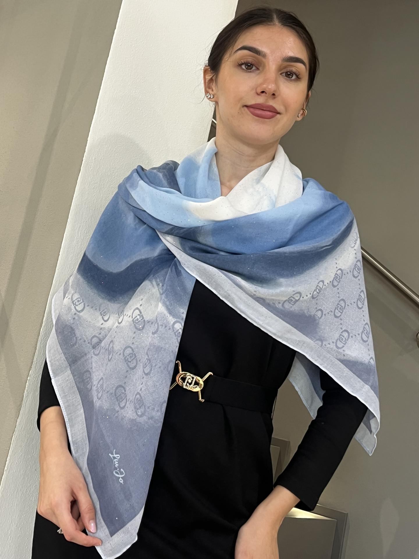 FOULARD LIU.JO ACCESSORIES 2F5065 AZZURRO