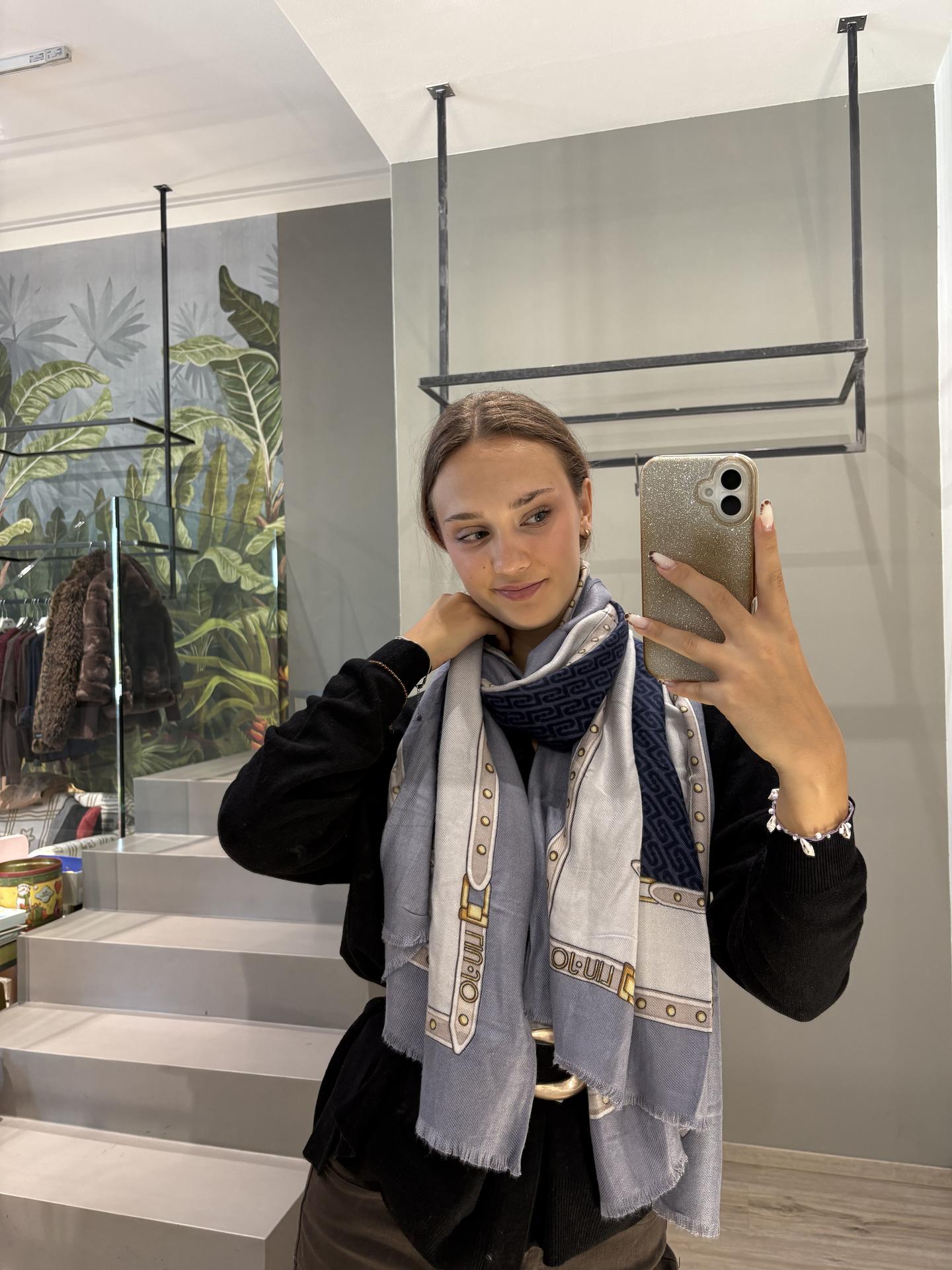 FOULARD LIU.JO ACCESSORIES 2F6066 BLUE