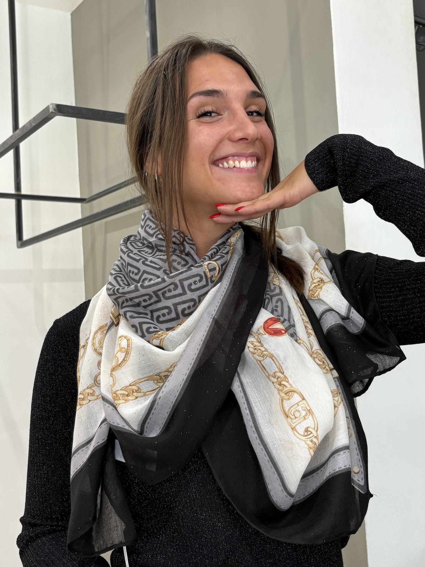 FOULARD LIU.JO ACCESSORIES 2F6069 NERO