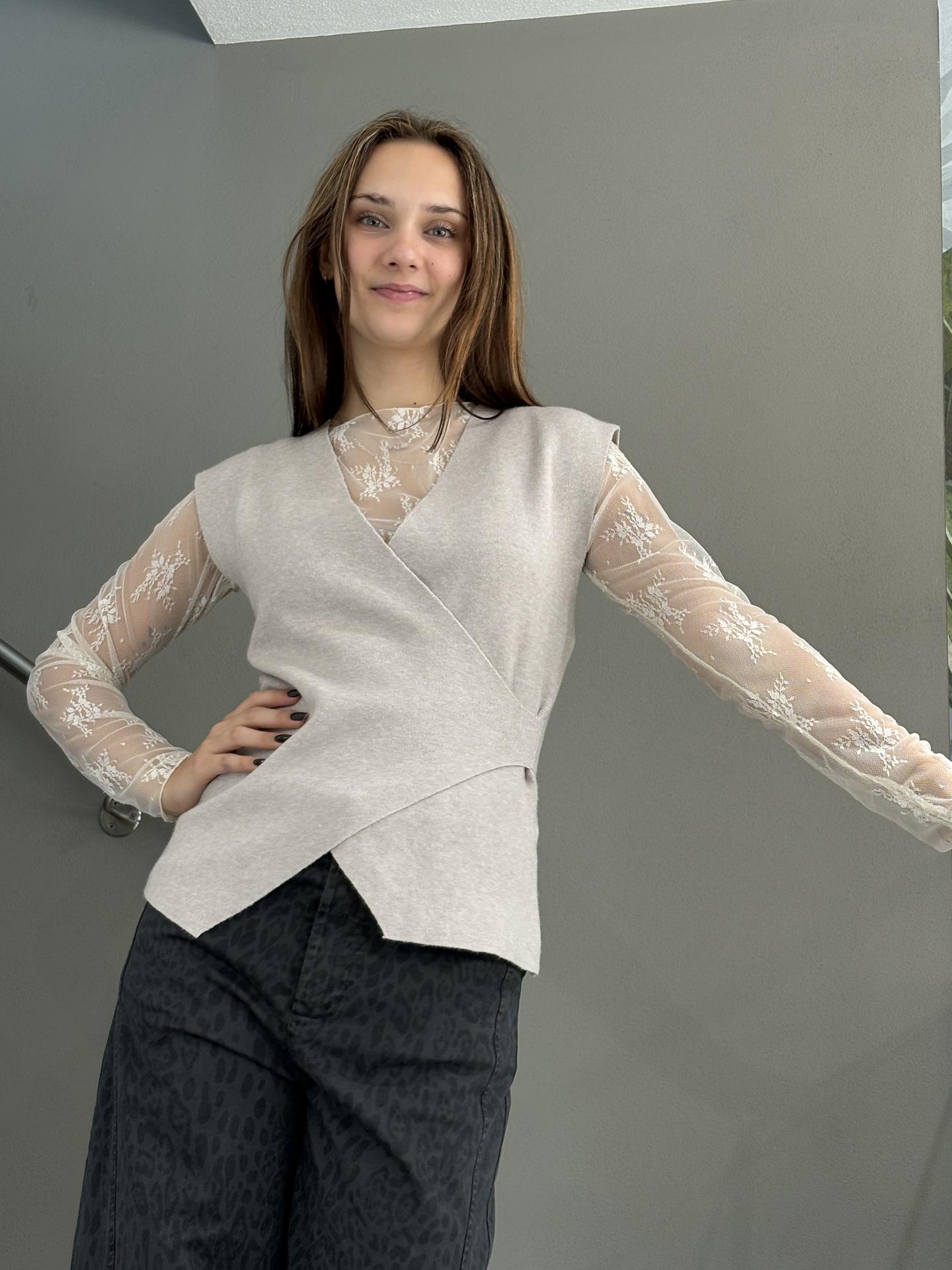 MAGLIA SUSY MIX 3137G BEIGE