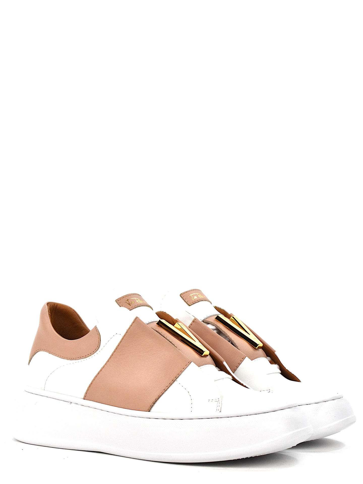 SNEAKERS VIA ROMA 15 4045 BIANCO/ROSA