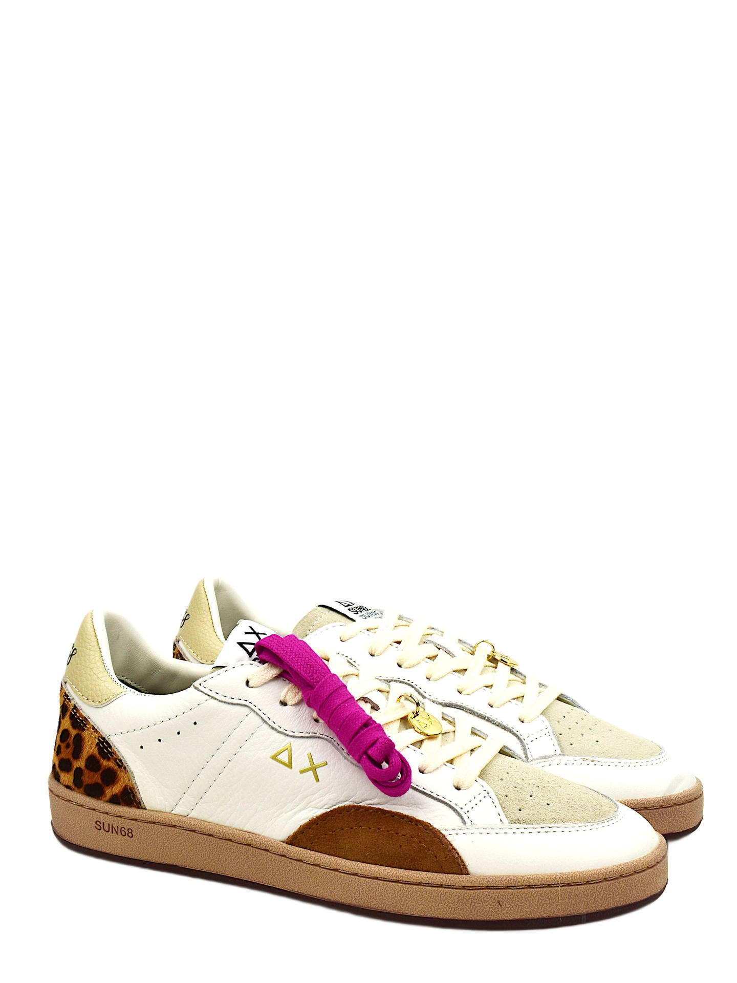 SNEAKERS SUN68 46249 BIANCO/MARRONE