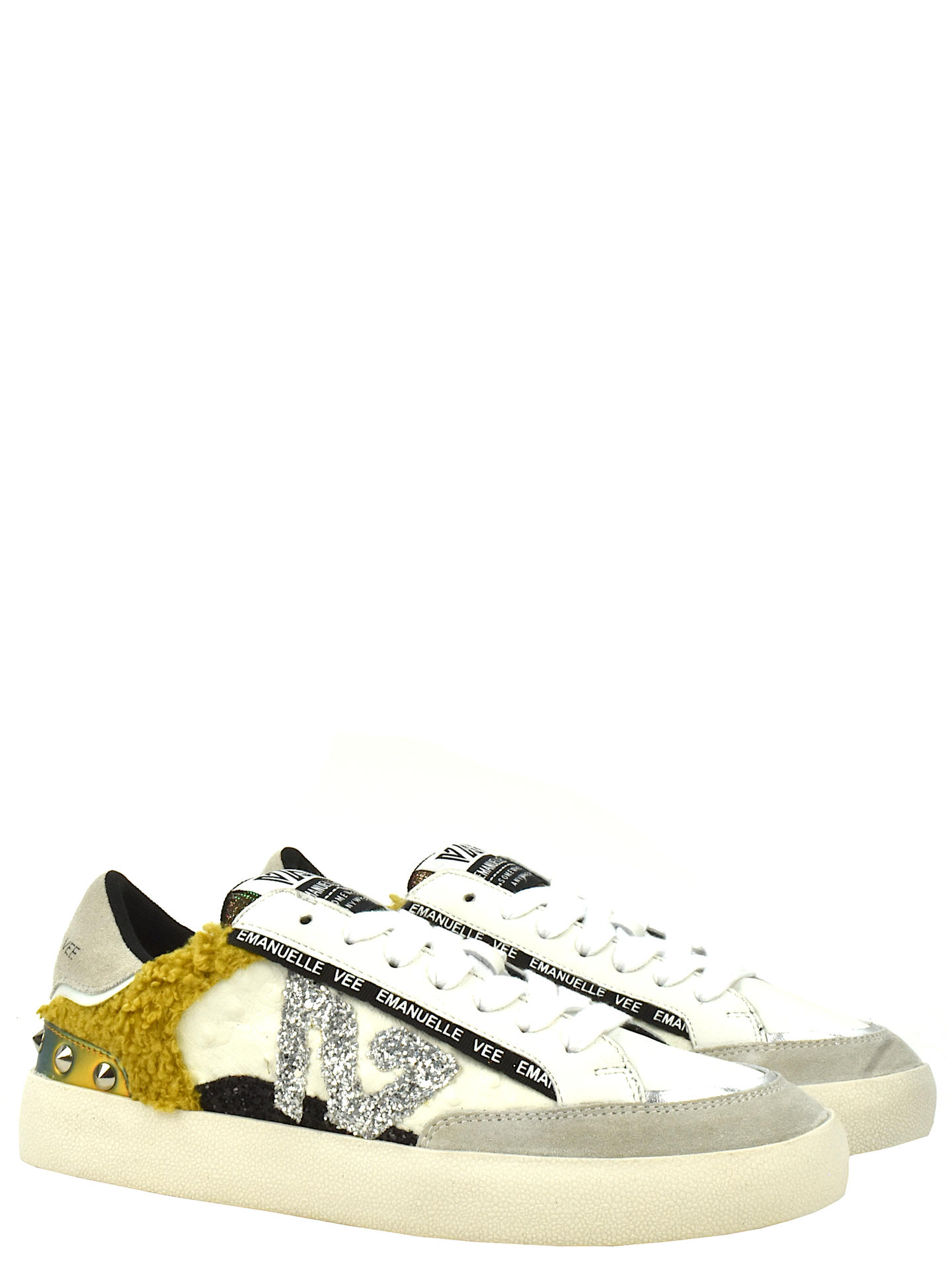 SNEAKERS EMANUELLE VEE 50021 BIANCO/GIALLO
